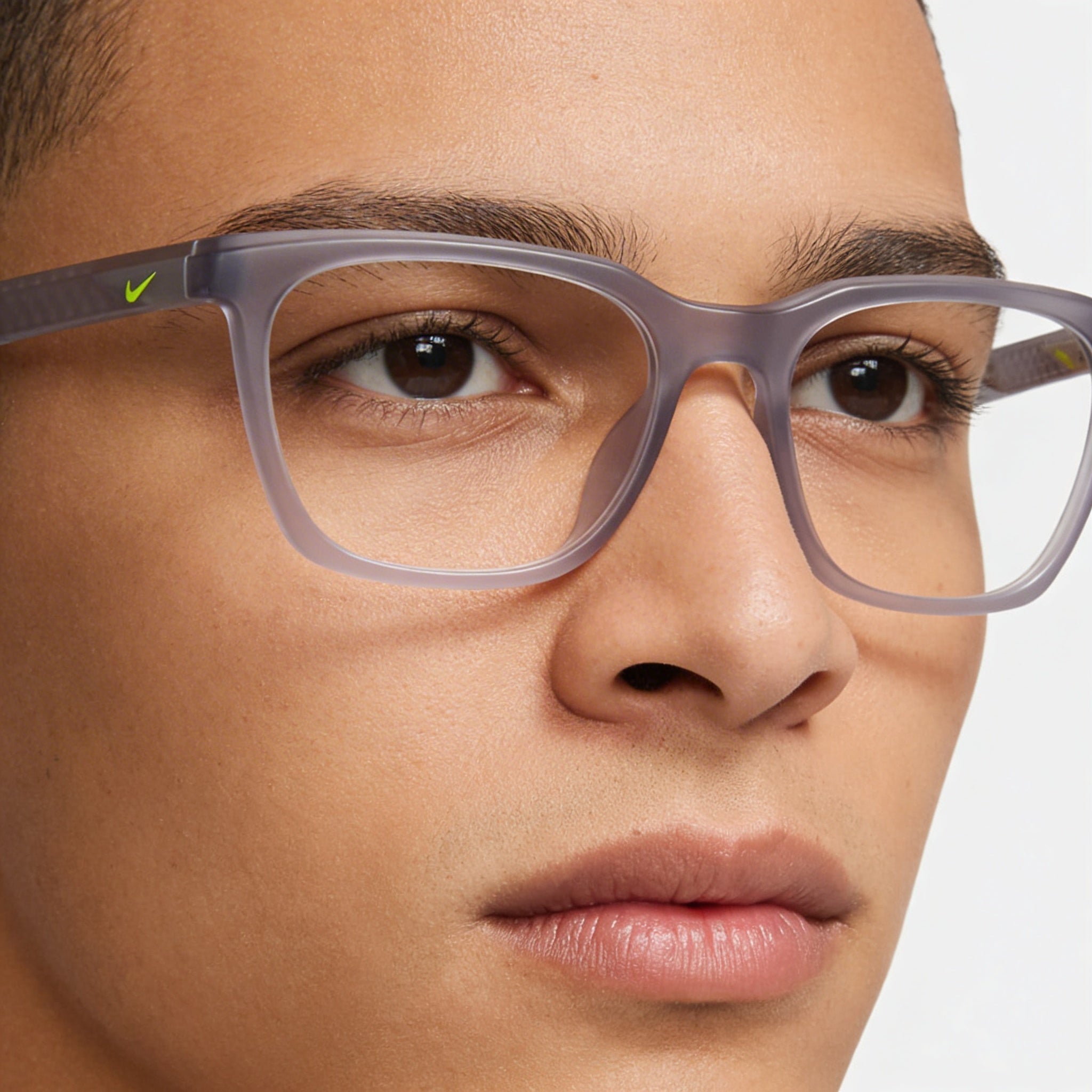 Nike Classic Unisex Injected Frame Polycarbonate Lens Eyeglasses Matte Wolf Grey 53mm Non-Polarized, Photo 5