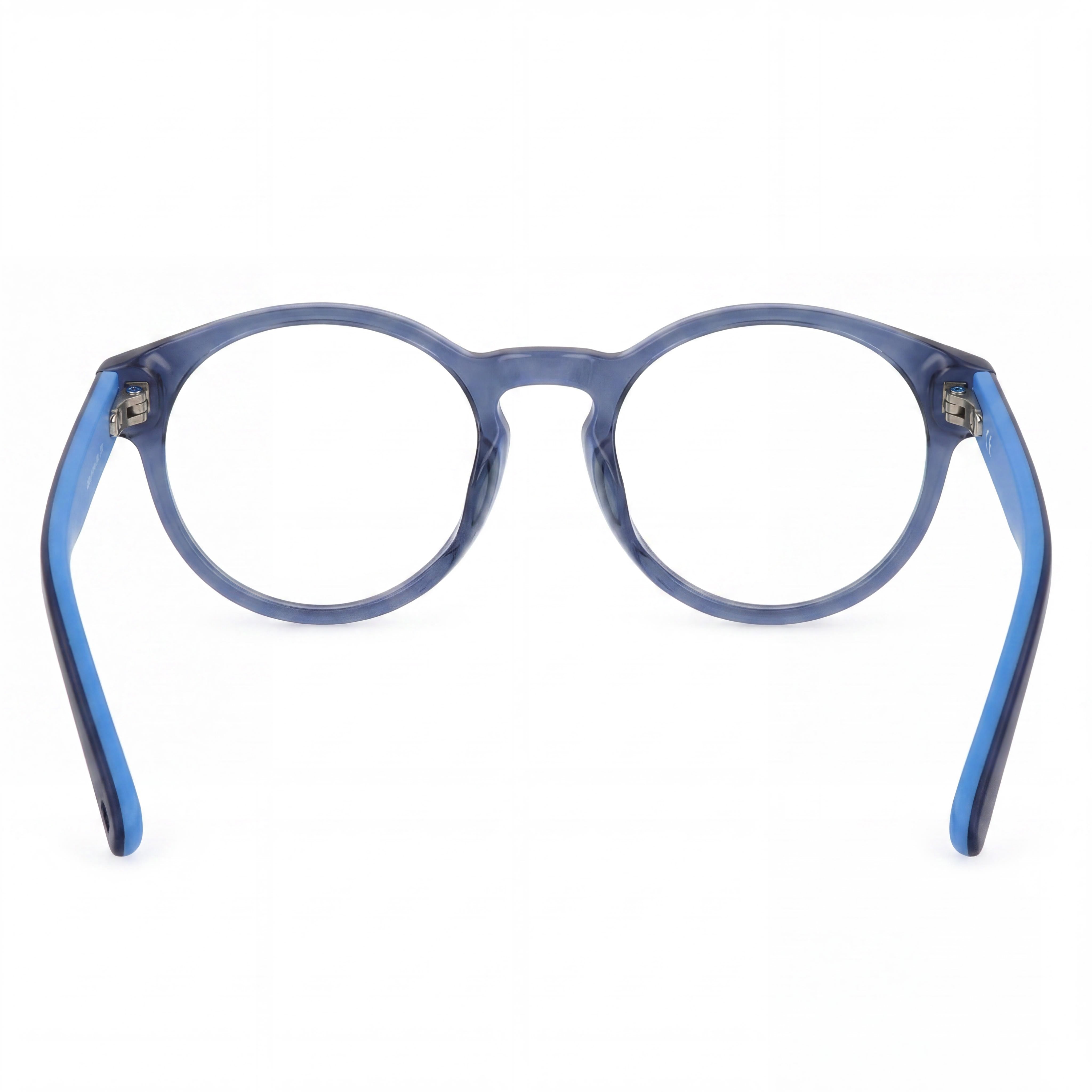 FILA Modern Unisex Cellulose Acetate Eyewear Frames in Transparent Blue with 50mm Lens Width, Photo 3