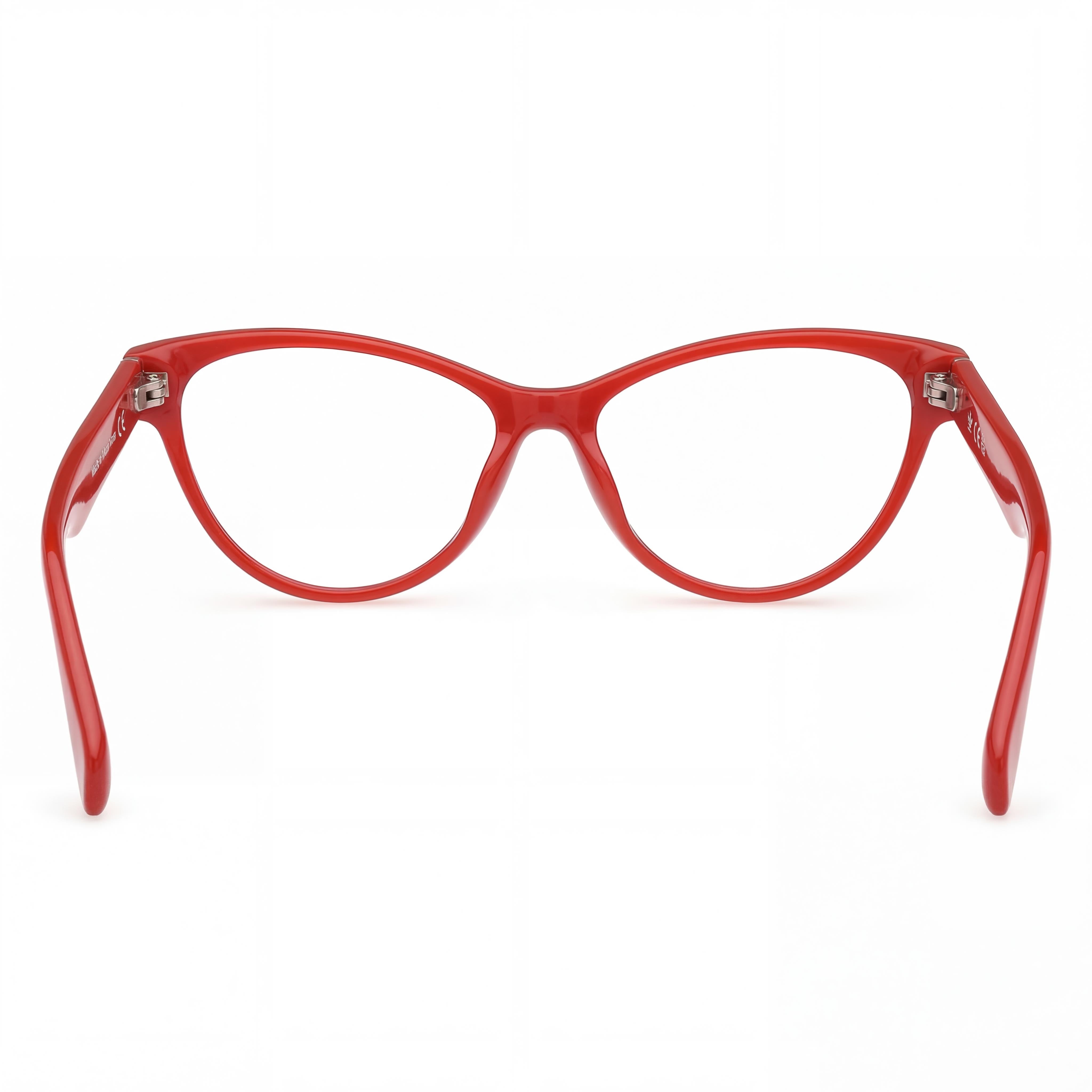 Gafas Adidas Originals Or5084 para hombre con montura de plástico rojo oscuro brillante y lentes transparentes 54-14-145, Photo 3
