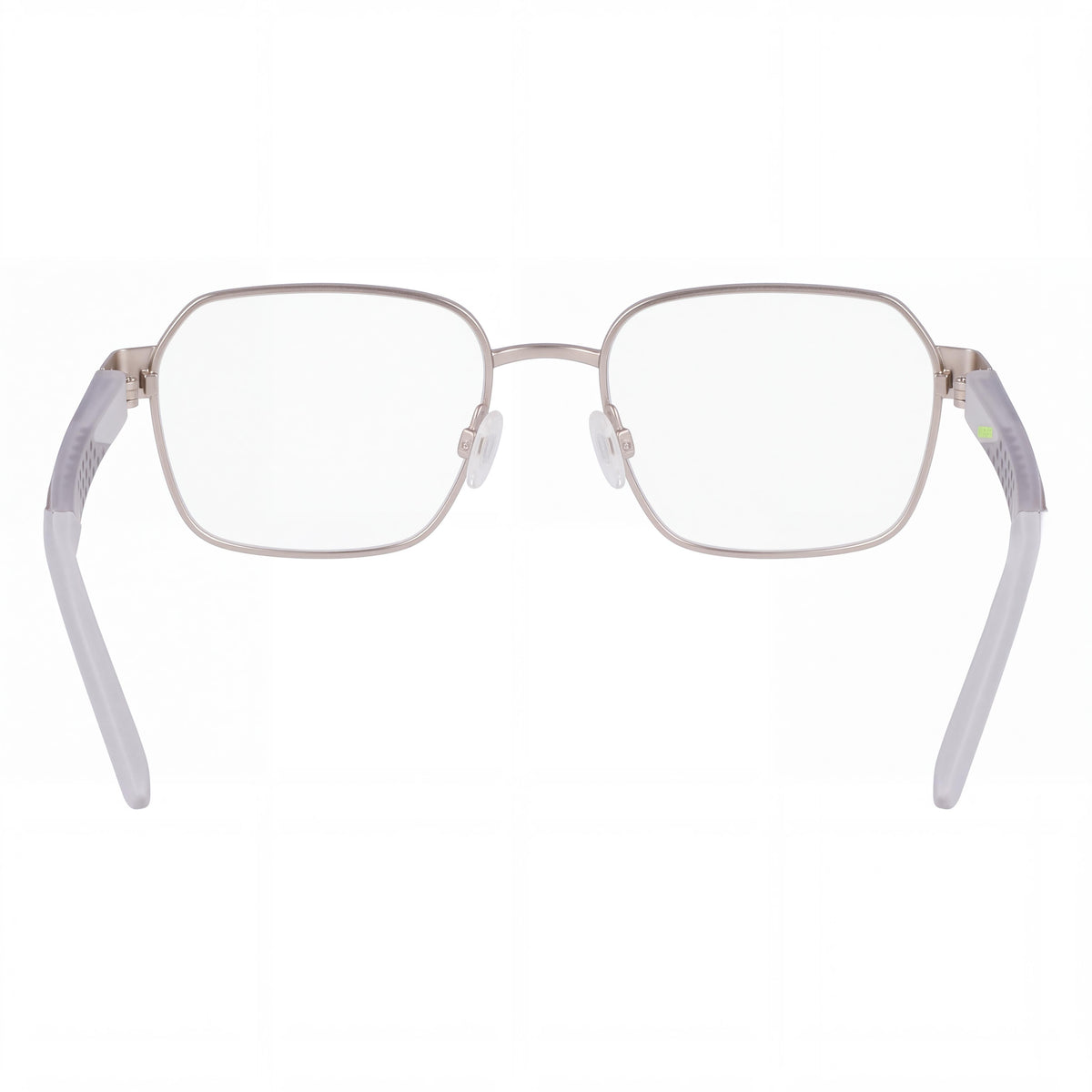 Nike 8155 Women's Modern Eyewear with Metal Frame, Polycarbonate Lenses, Satin Silver Finish, 53mm Lens Width, Photo 3