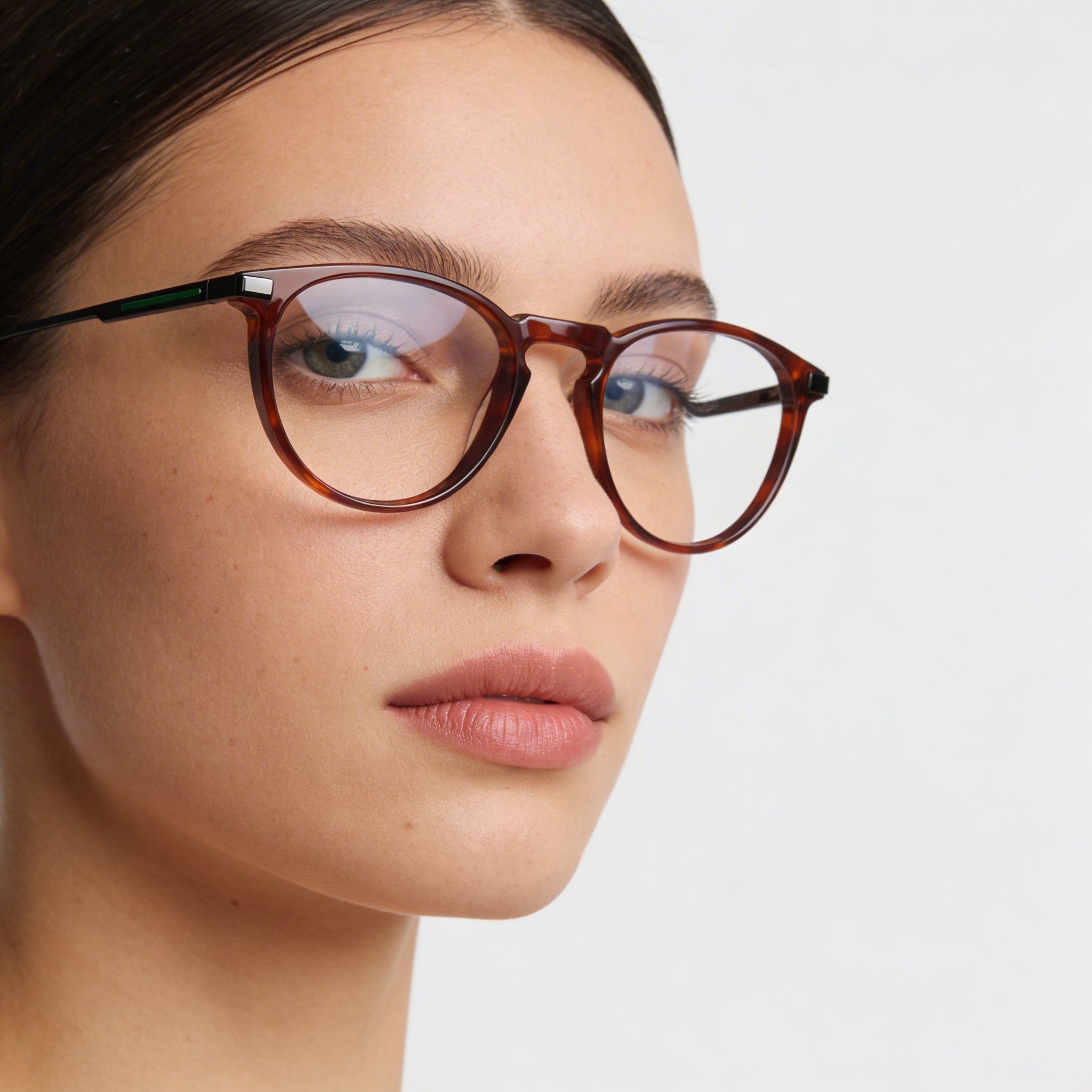 Gafas de acetato Lacoste L2941 para mujer, color rubio habano, ancho de lente de 50 mm, Photo 4