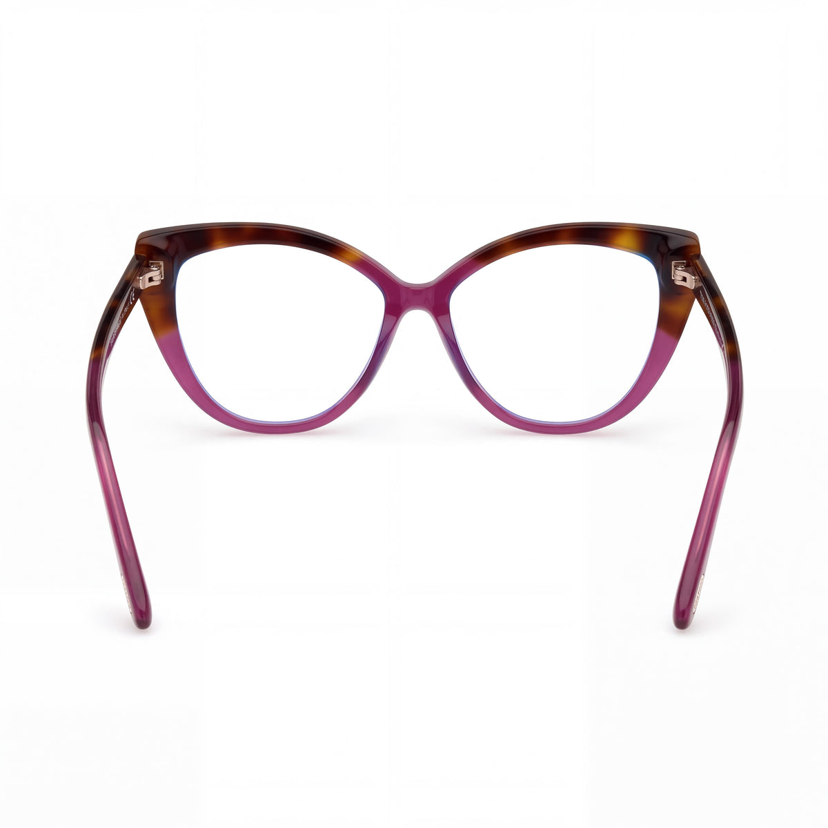 Gafas de plástico Tom Ford Ft5673-b para hombre, color morado lechoso y Habana rubio, 54/15/140, Photo 3
