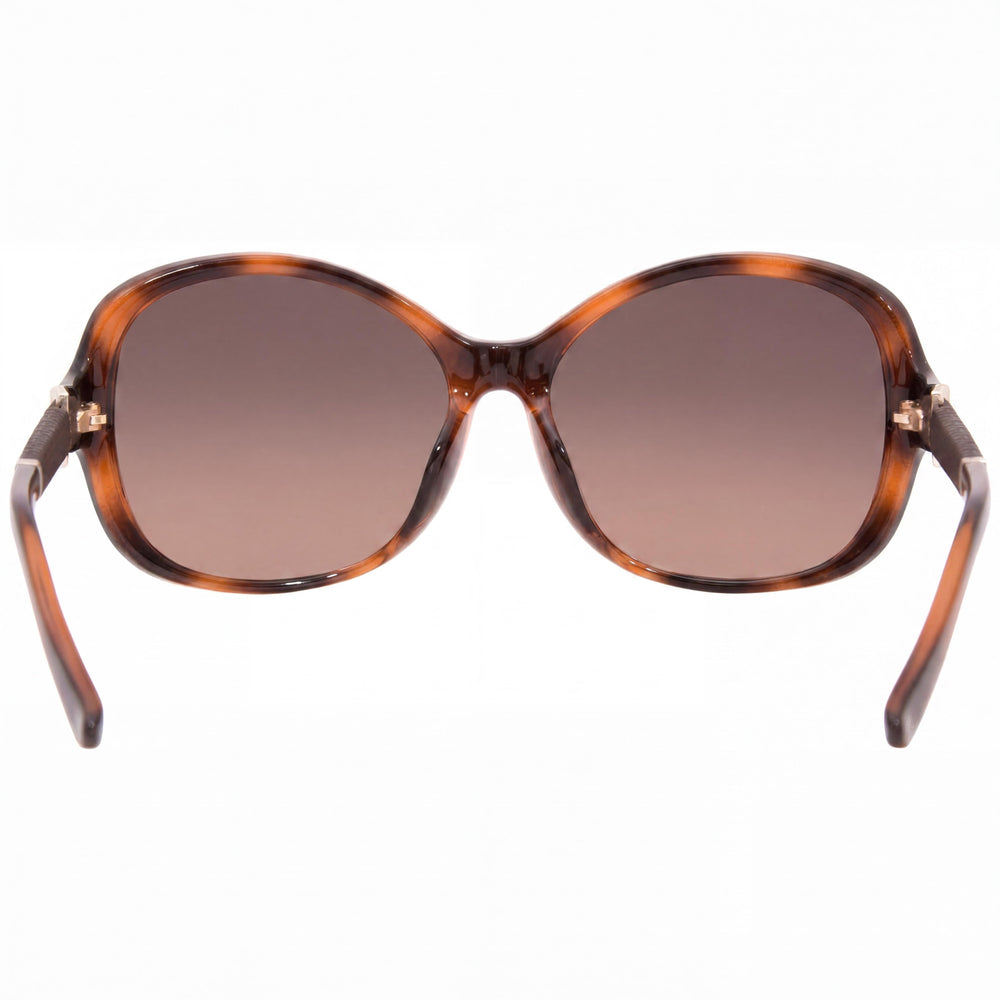 Ferragamo Contemporary Women’s Tortoise Plastic Sunglasses Brown Gradient UV Protected 59mm