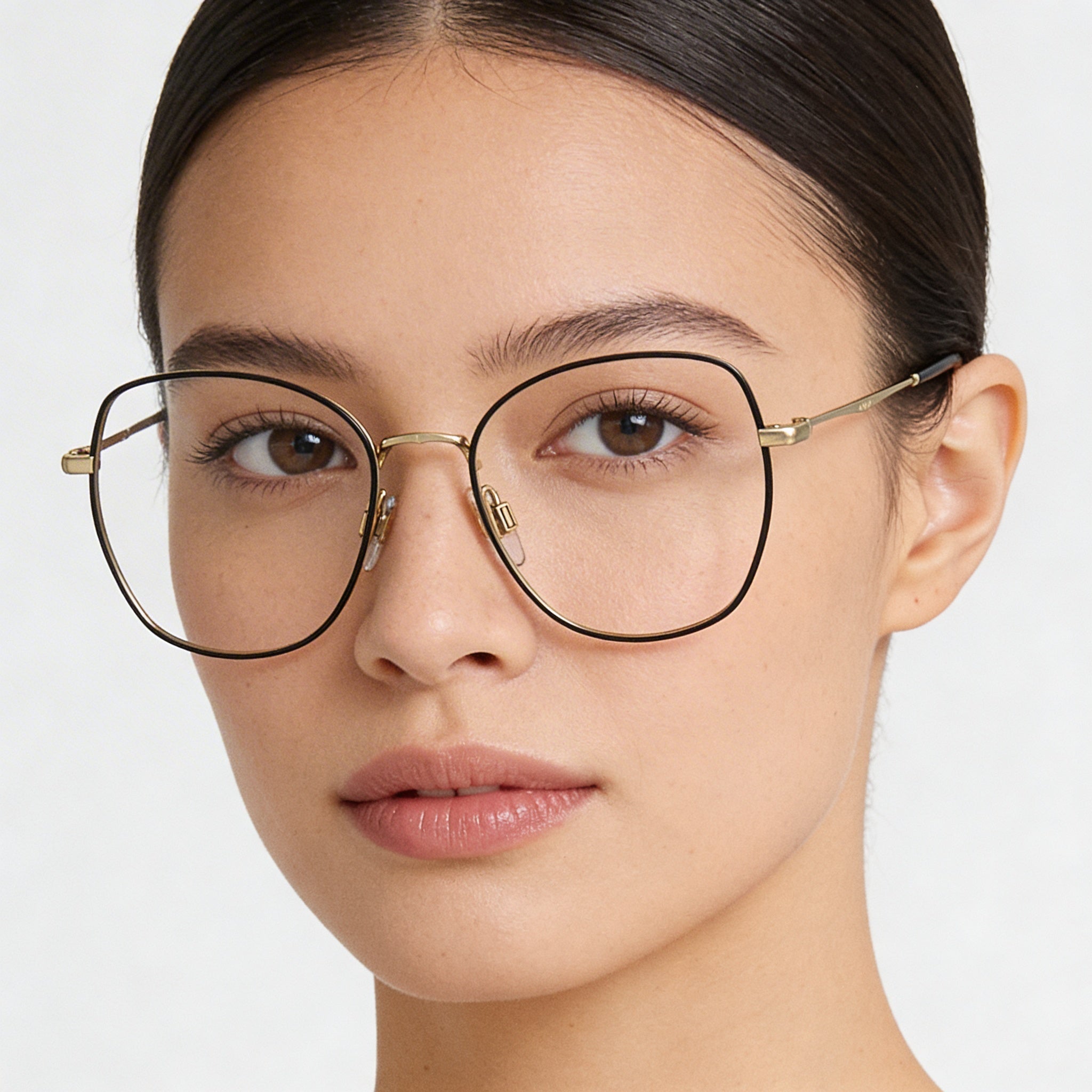 Levi's Lv 5023 Women's Black Stainless Steel Full Rim Oversized Prescription Ready Eyeglasses 52mm, Photo 3