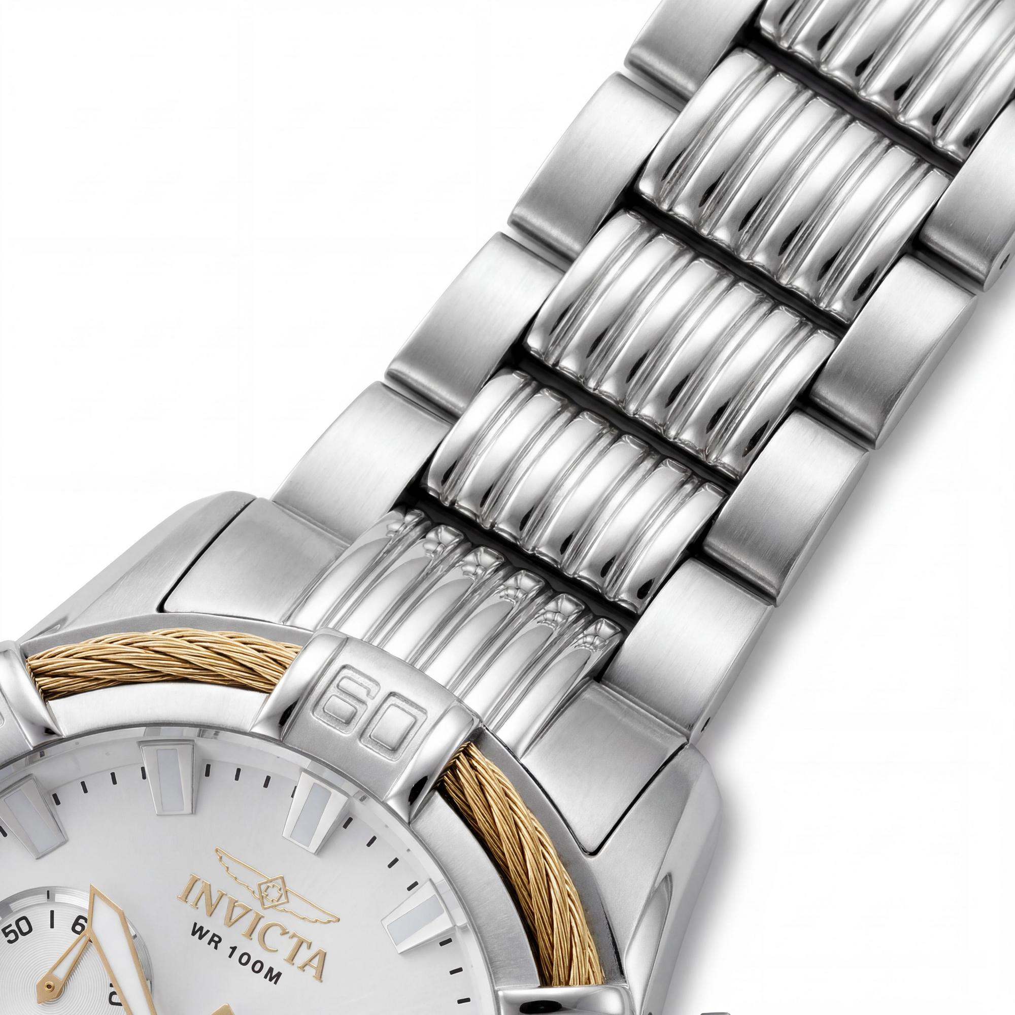 Invicta Bolt 49901 Men's Silver Stainless Steel Bracelet Quartz Watch 51mm Case, 10 ATM Water Resistant, Photo 3