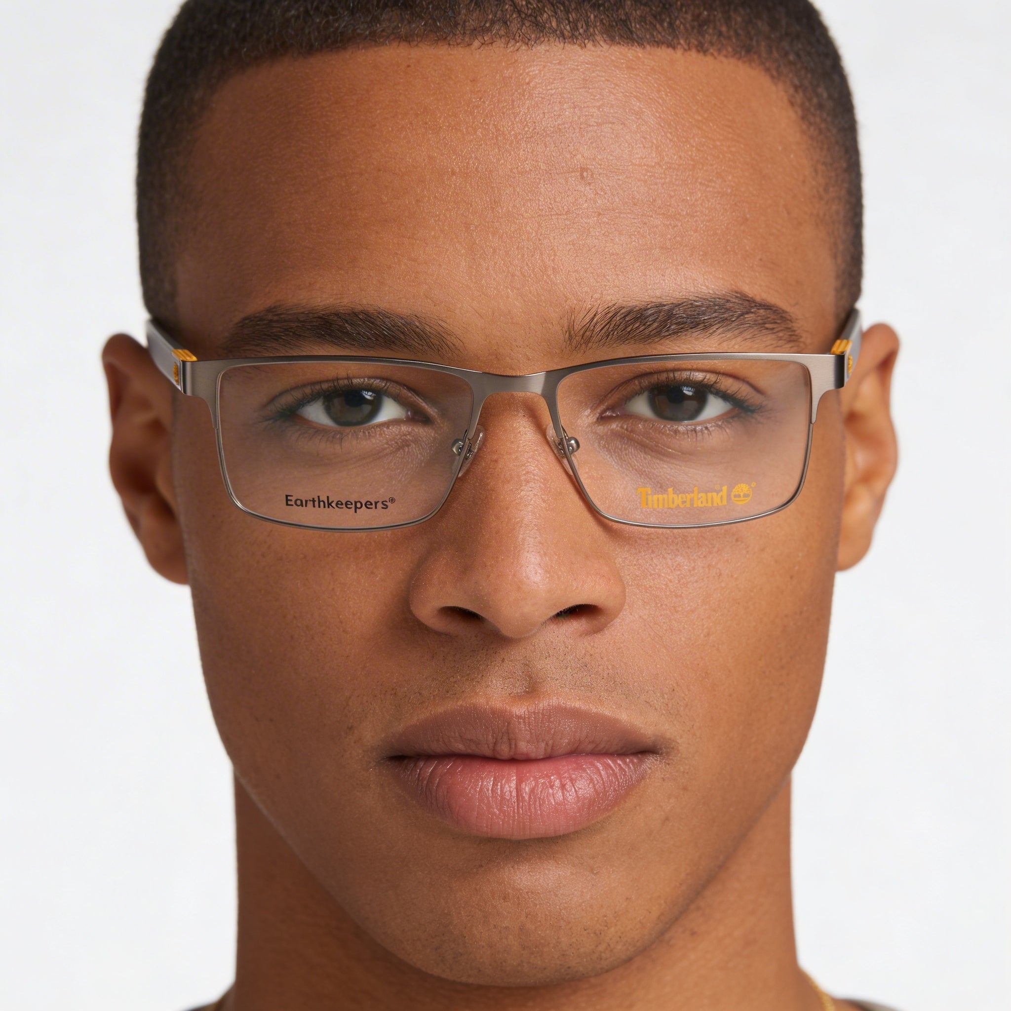 Timberland Comtemporary Men's Metal Frame Eyeglasses Matte Dark Anthracite Silver 56mm, Photo 4