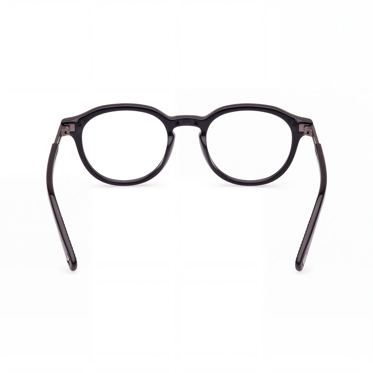 Ermenegildo Zegna Ez5269 Unisex Black Plastic Frame Optical Glasses with Transparent Lenses, Size 48-20-145, Photo 3