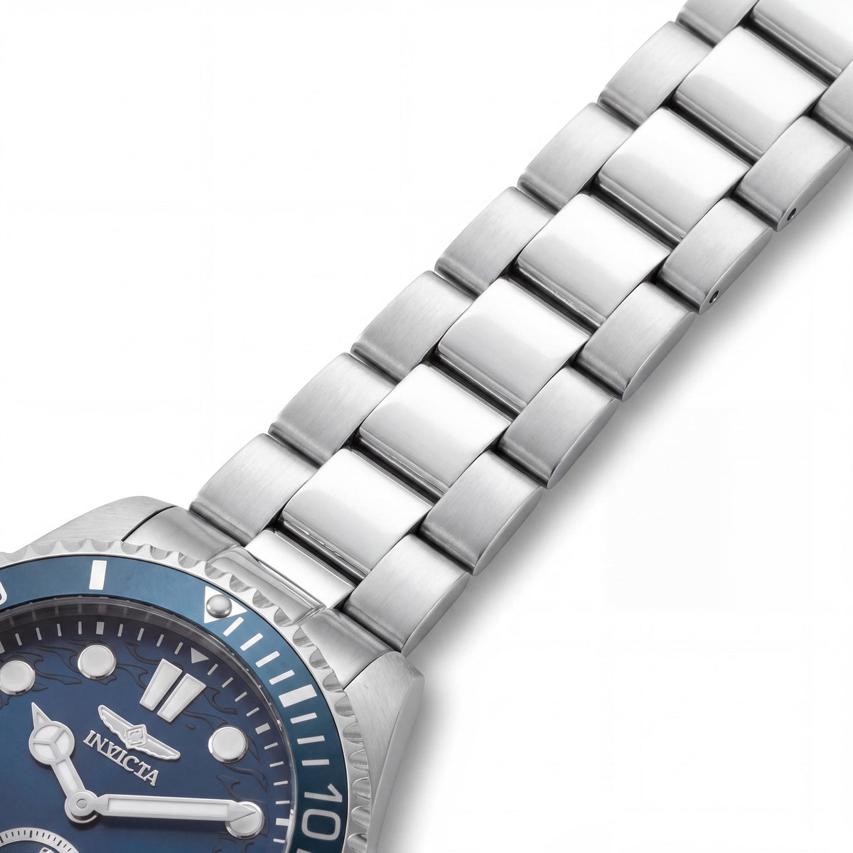 Reloj de Cuarzo Invicta Pro Diver 49422 para Hombre, Caja de Acero Inoxidable de 43mm, Esfera Azul, Brazalete, Photo 3