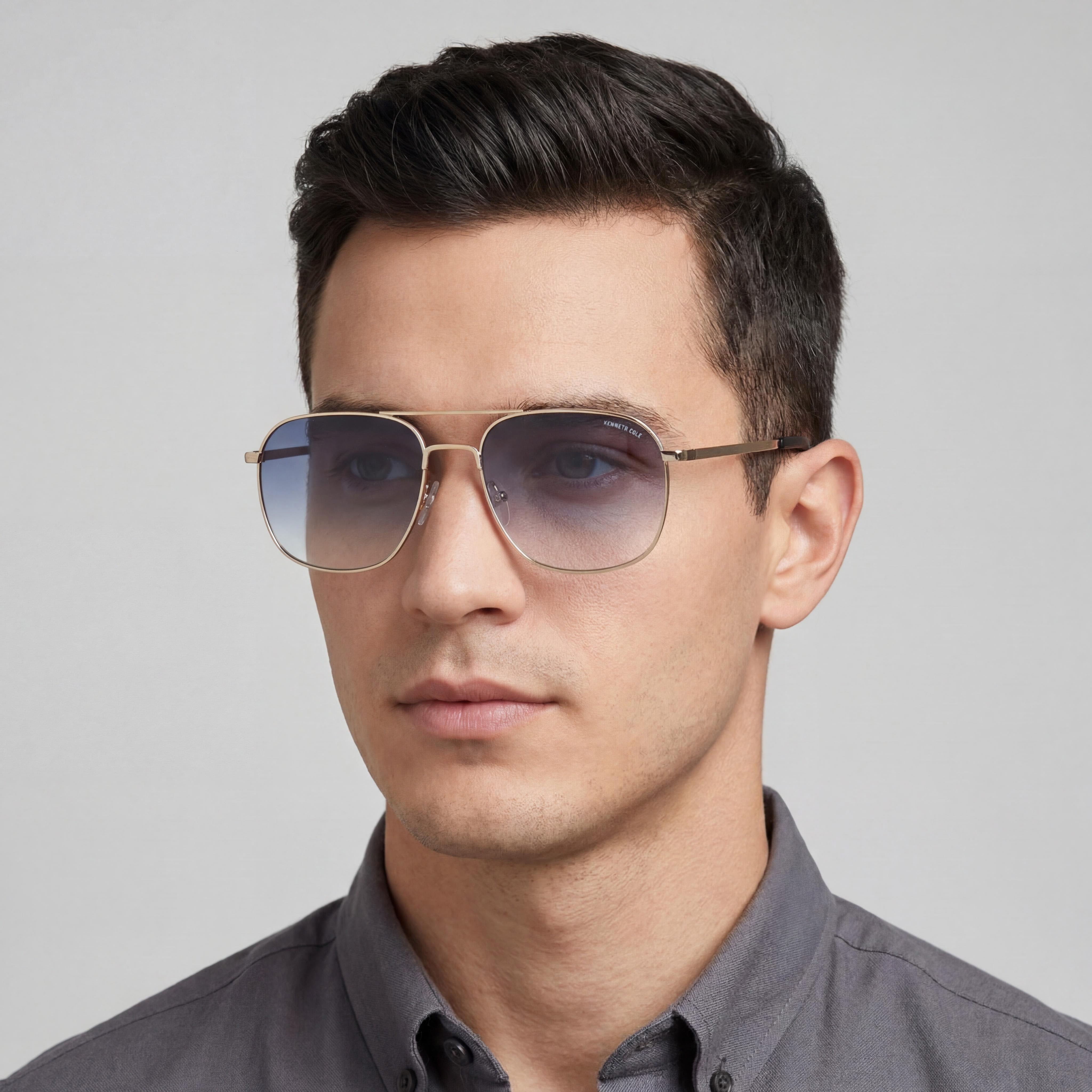 Gafas de sol para hombre Kenneth Cole KC2970-5631W, con lentes doradas y un diámetro de lente de 56 milímetros., Photo 4