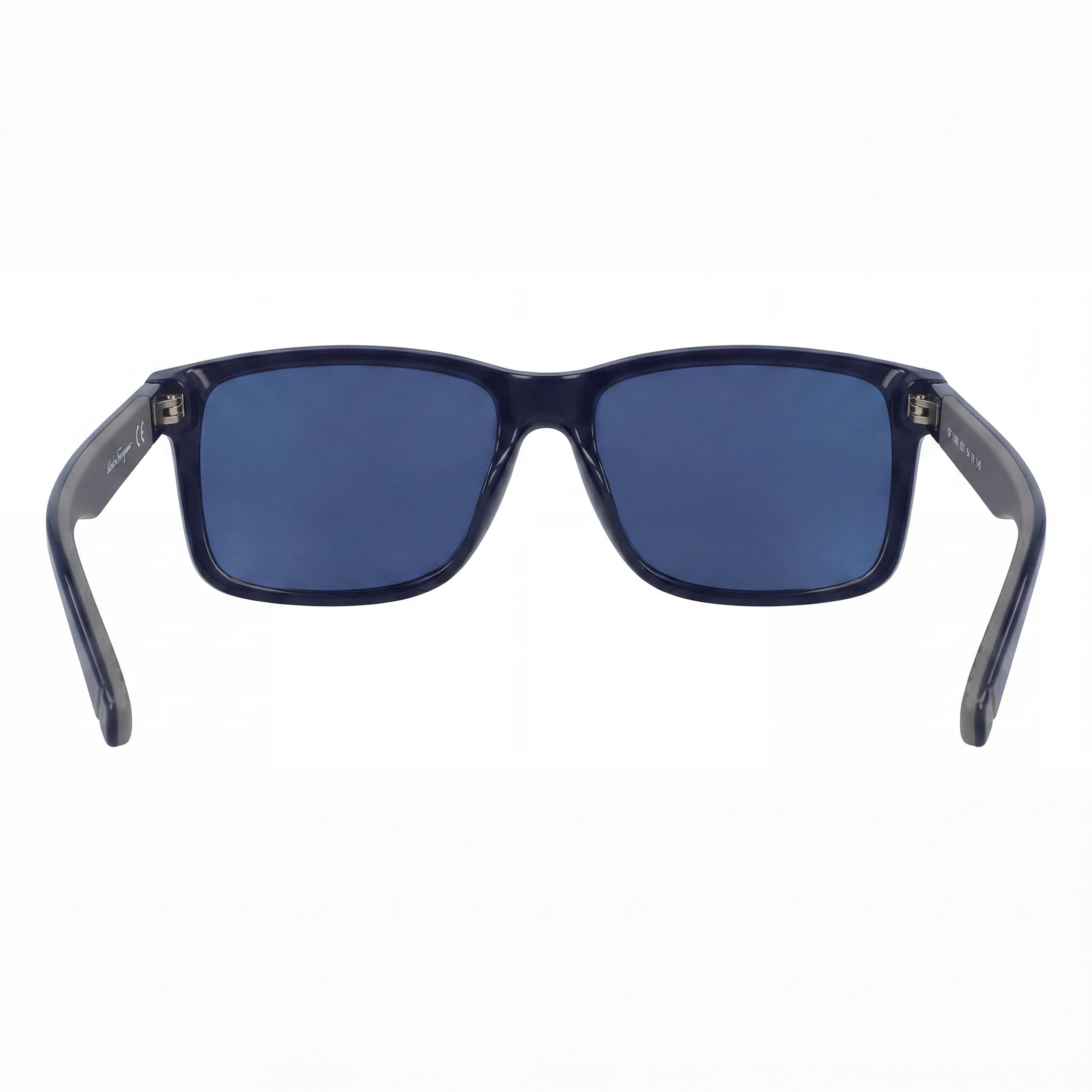 Salvatore Ferragamo Classic Women's Blue Grey Plastic 57mm UV Protected Non-Polarized Sunglasses, Photo 3