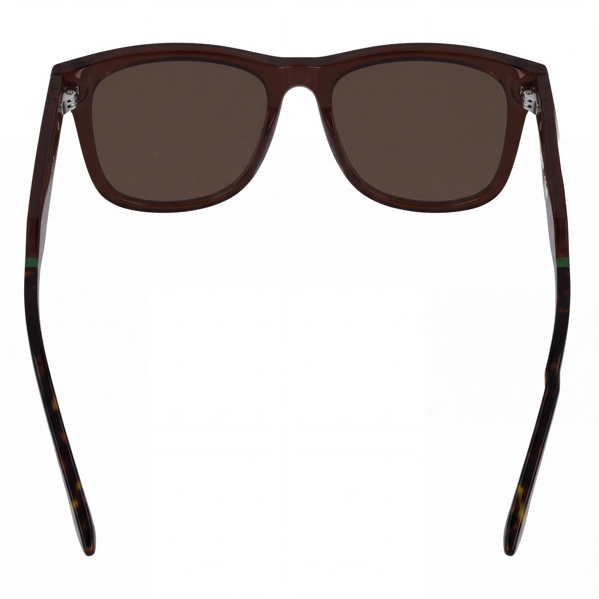 Lacoste L6060s Men's Classic Plastic Eyewear Transparent Dark Brown Frame Solid Brown Lens UV Protection 54mm, Photo 3