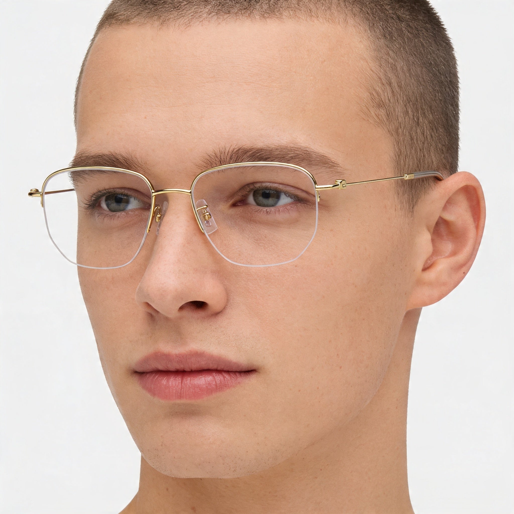 Hugo Boss Casual Unisex Gold Alloy Steel Non-Polarized Polycarbonate Lens Sunglasses 54mm Lens Width, 18mm Bridge, Photo 4