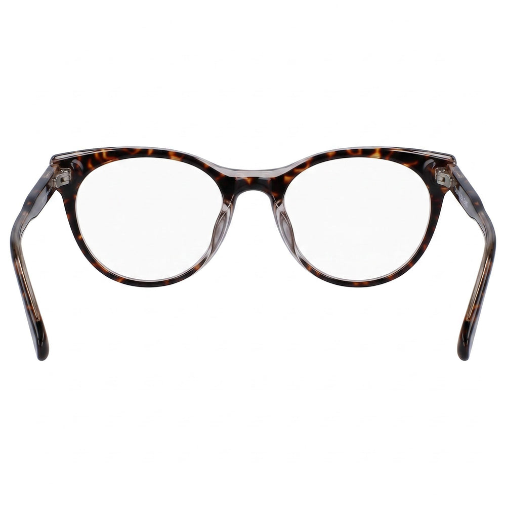 Calvin Klein Ckj19107 Women's Full Rim Cat Eye Dark Havana Frame Acetate Eyeglasses 52-19-140mm