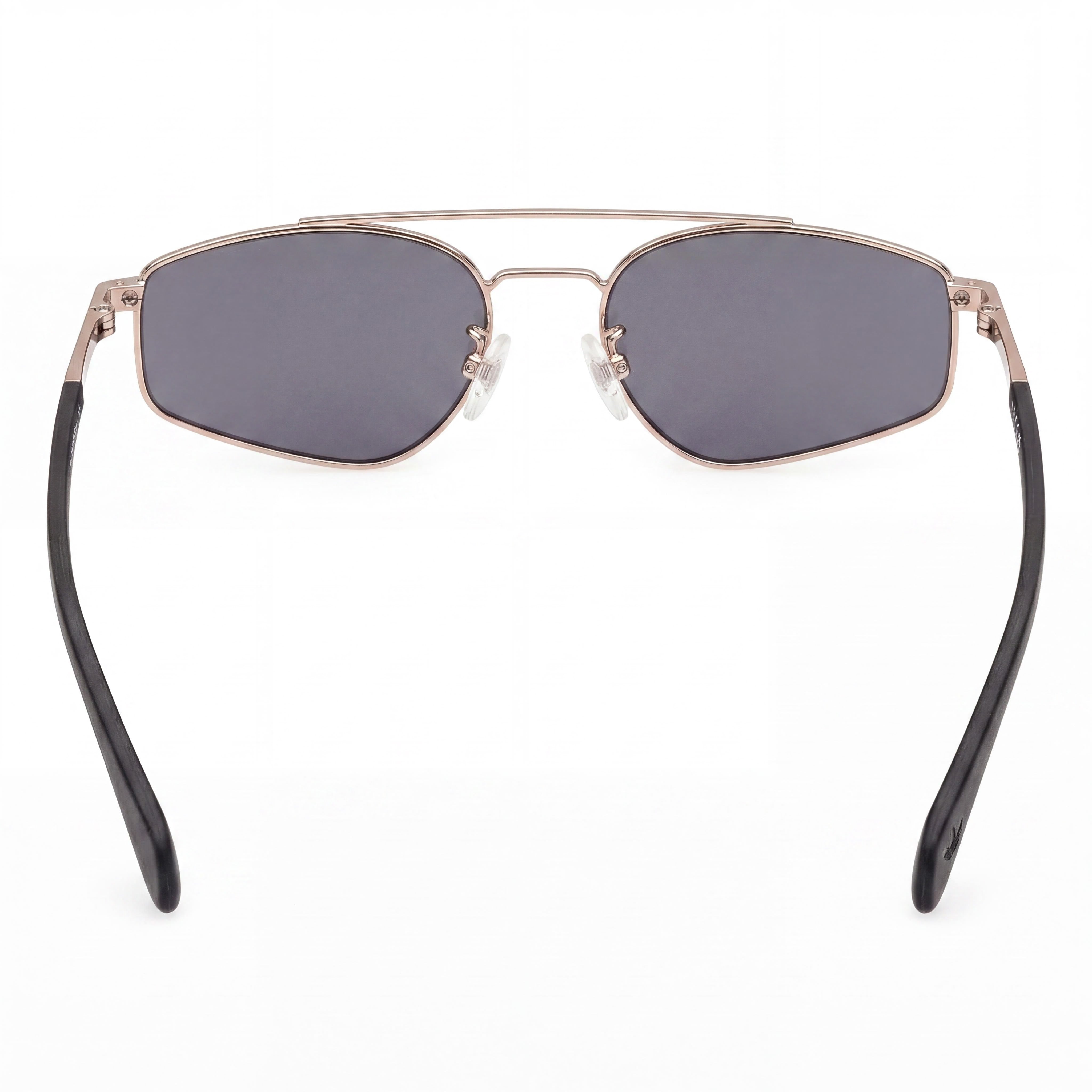 Gafas de sol metálicas unisex Adidas, montura dorada ahumada, lente de policarbonato ahumado, 100% protección UV, 55 mm, Photo 3