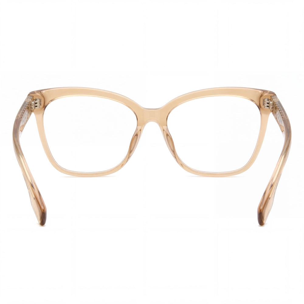 Burberry Be 2364f Women's Cat Eye Transparent Light Brown Plastic Eyeglasses 54mm