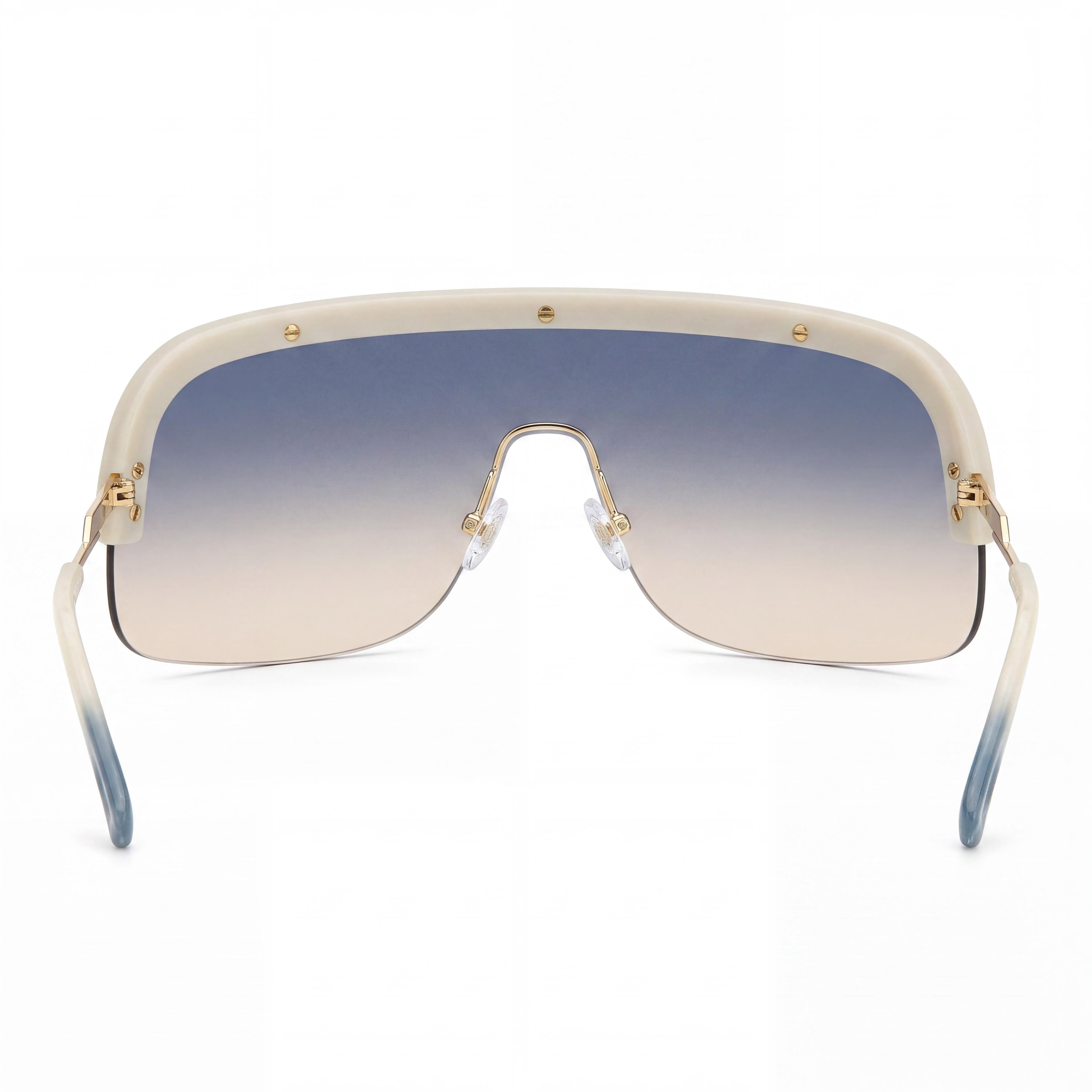 Gafas de sol casuales de poliamida para mujer M Missoni, color beige mate, dorado, azul, doble tono, melocotón, 99-01-115, Photo 4