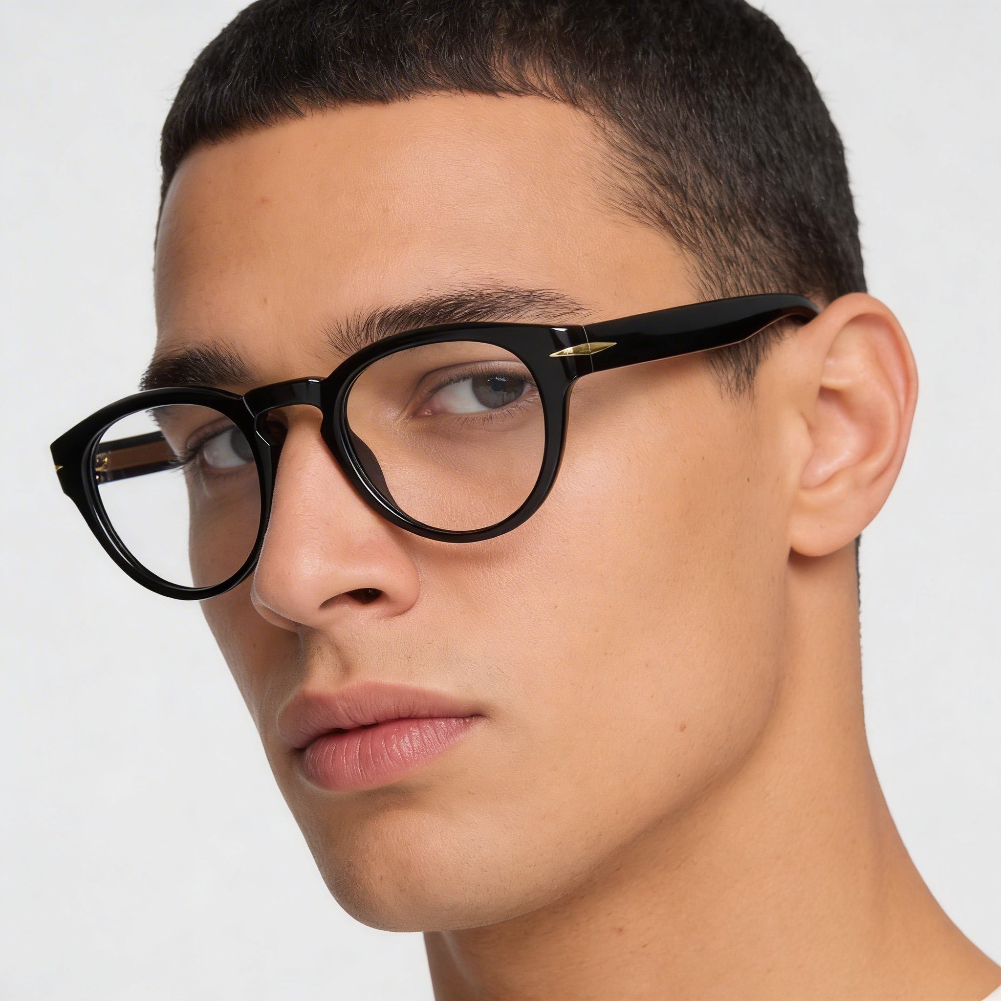 Gafas de sol David Beckham Modern para hombre, armazón de acetato negro, lentes de policarbonato sin polarizar 48-22-145, Photo 3