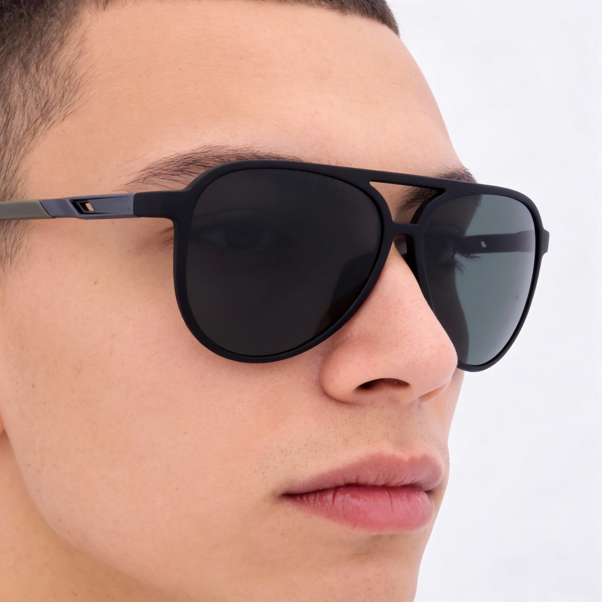 adidas Classic Unisex Acetate Sunglasses, Matte Black, Black Green Non-Polarized UV Lenses, 58mm, Photo 4