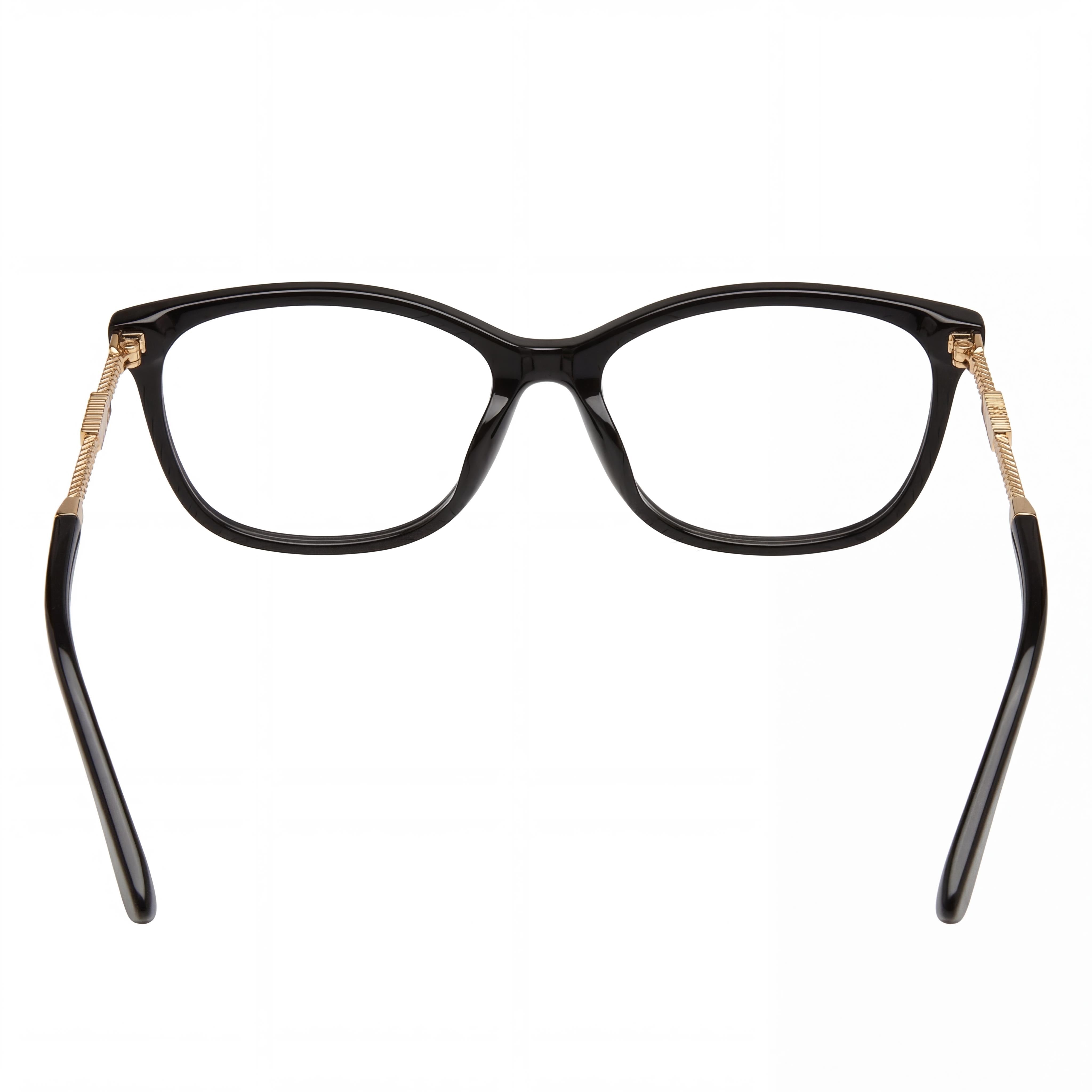 Moschino Modern Women's Black Acetate Frame Eyewear 54mm Lens Width, 15mm Bridge, 145mm Temple Length, Photo 3