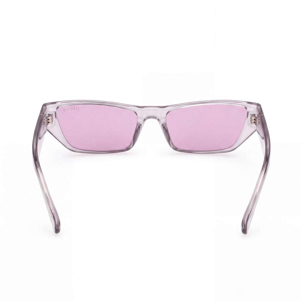 GUESS 56 Mm GU8232 Unisex Violet Metal Frame Eyewear with UV Protection, Plastic Lens, 145mm Lens Width, 17mm Bridge, 145mm Temple