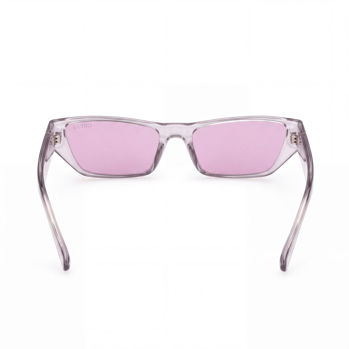 GUESS 56 Mm GU8232 Unisex Violet Metal Frame Eyewear with UV Protection, Plastic Lens, 145mm Lens Width, 17mm Bridge, 145mm Temple, Photo 3