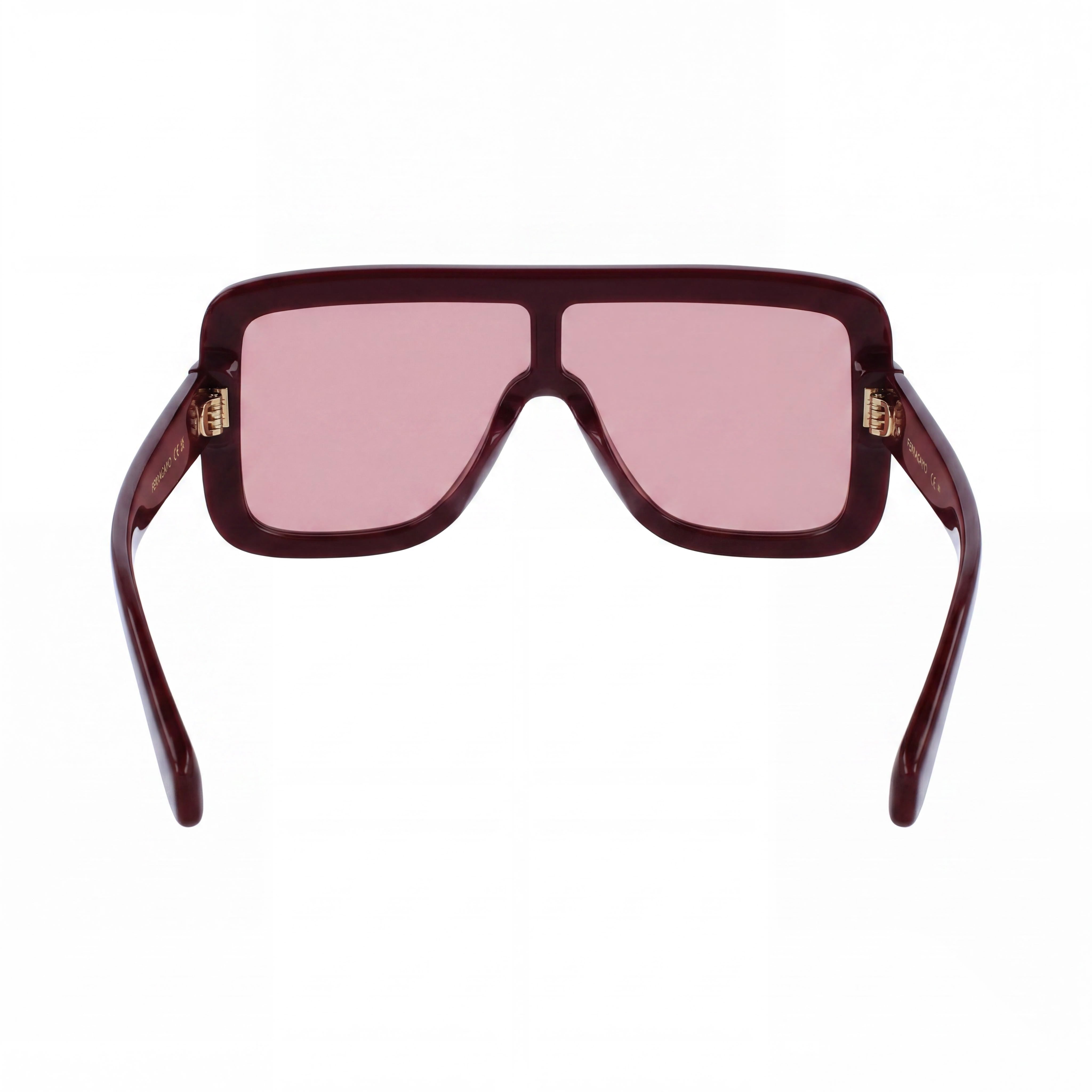 Ferragamo Sf2061se Women's Burgundy Acetate Frame Sunglasses with UV 400 Protection, 55mm Lens, Photo 4