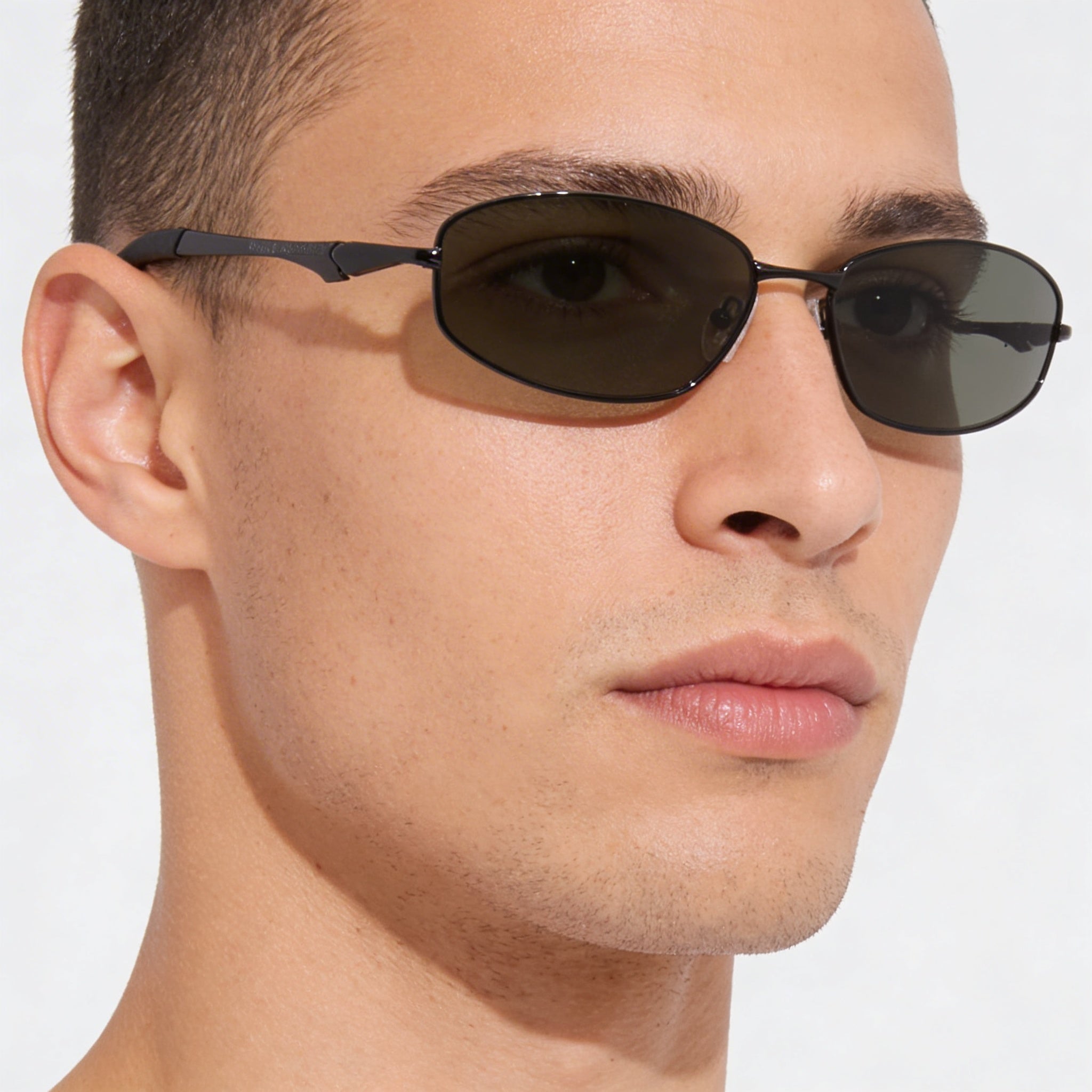 Gafas de sol Harley-Davidson Hd0816x para hombre, montura metálica negra, lentes negras, protección UV ovalada, 59-16-120 mm, Photo 5