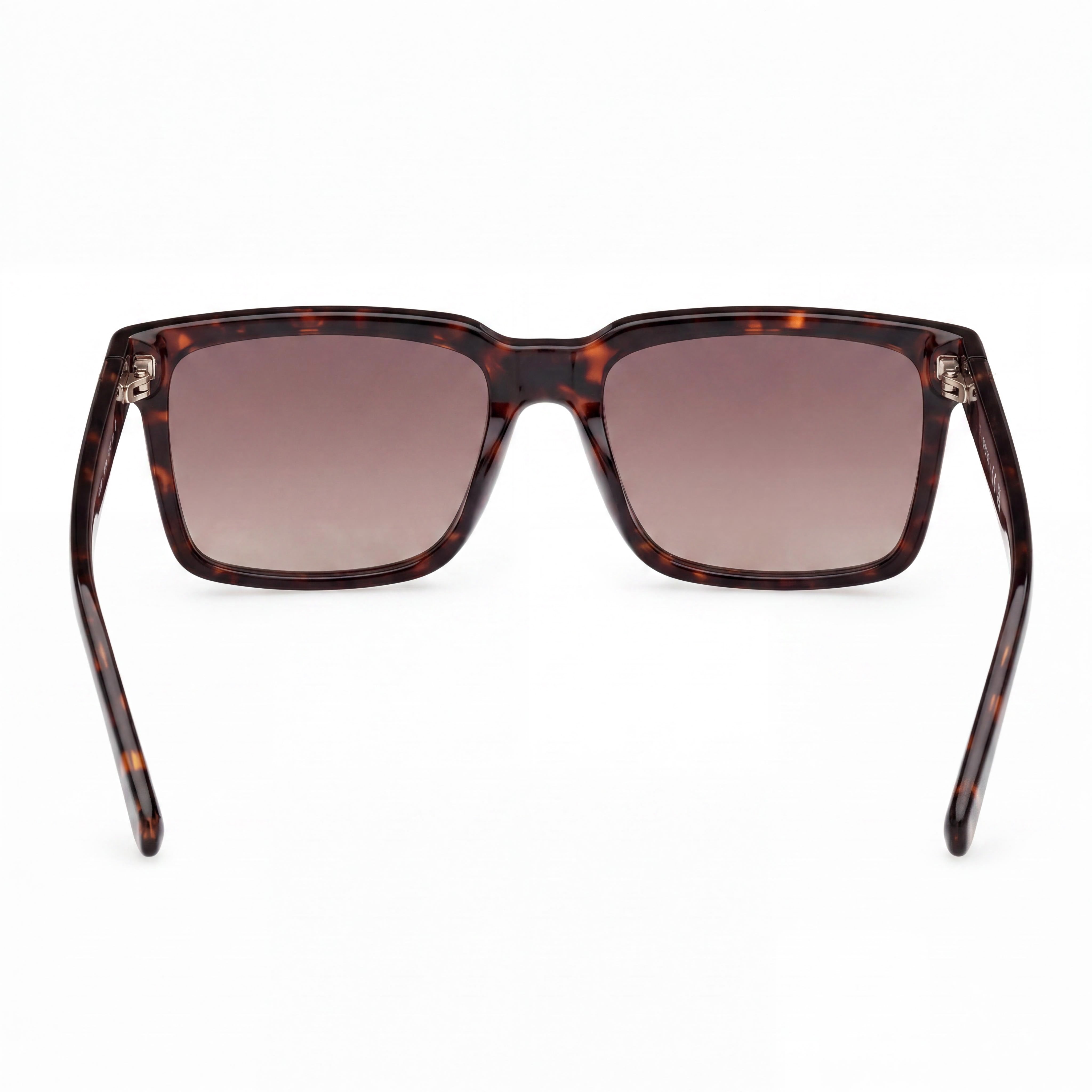 GUESS Unisex Square Full Rim Polarized UV Protection Sunglasses Dark Havana Brown Composite Frame Plastic Lens 145mm, Photo 4
