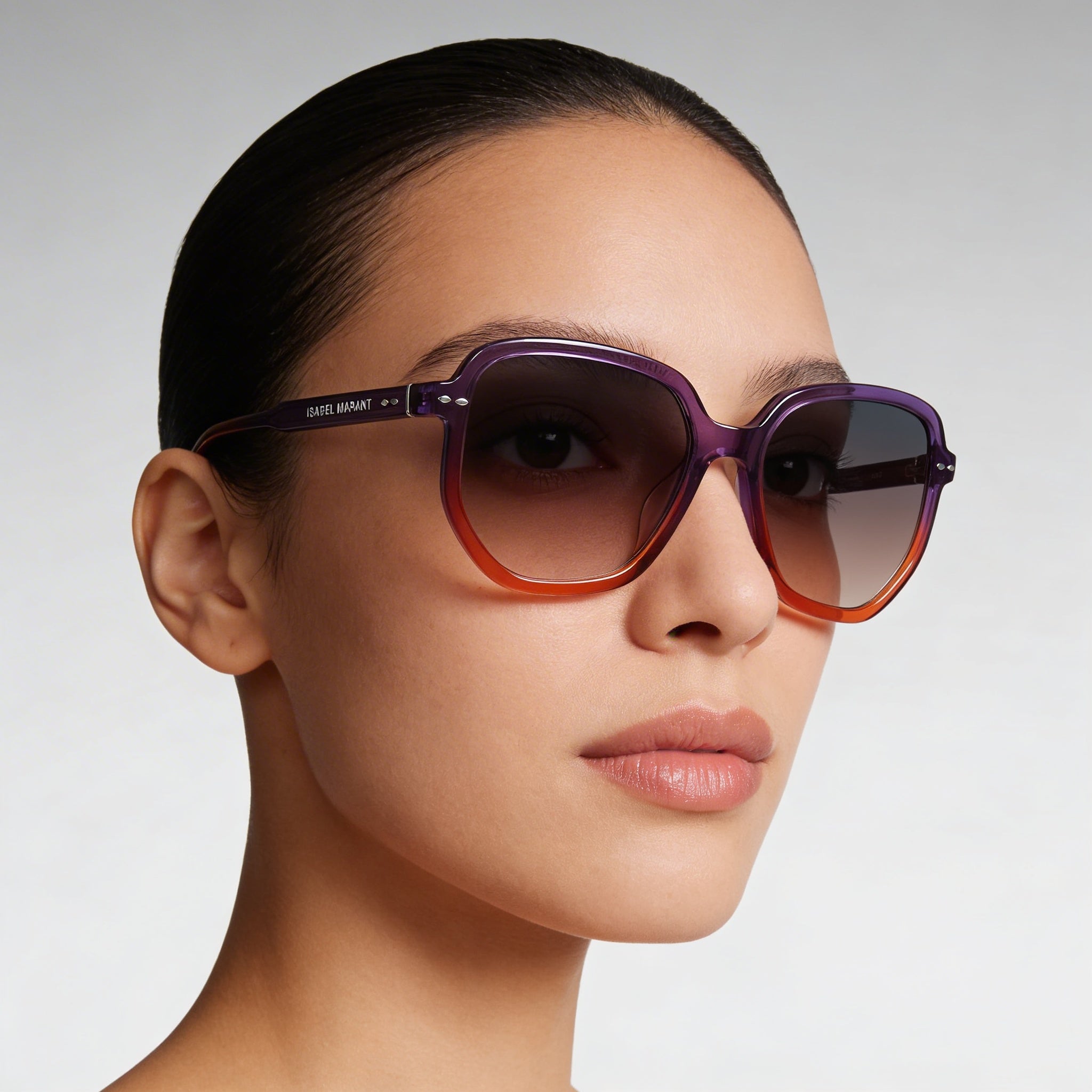 Gafas de sol Isabel Marant Im 0097/g/s para mujer, de acetato, color violeta y naranja, con protección UV, 57 mm, Photo 5