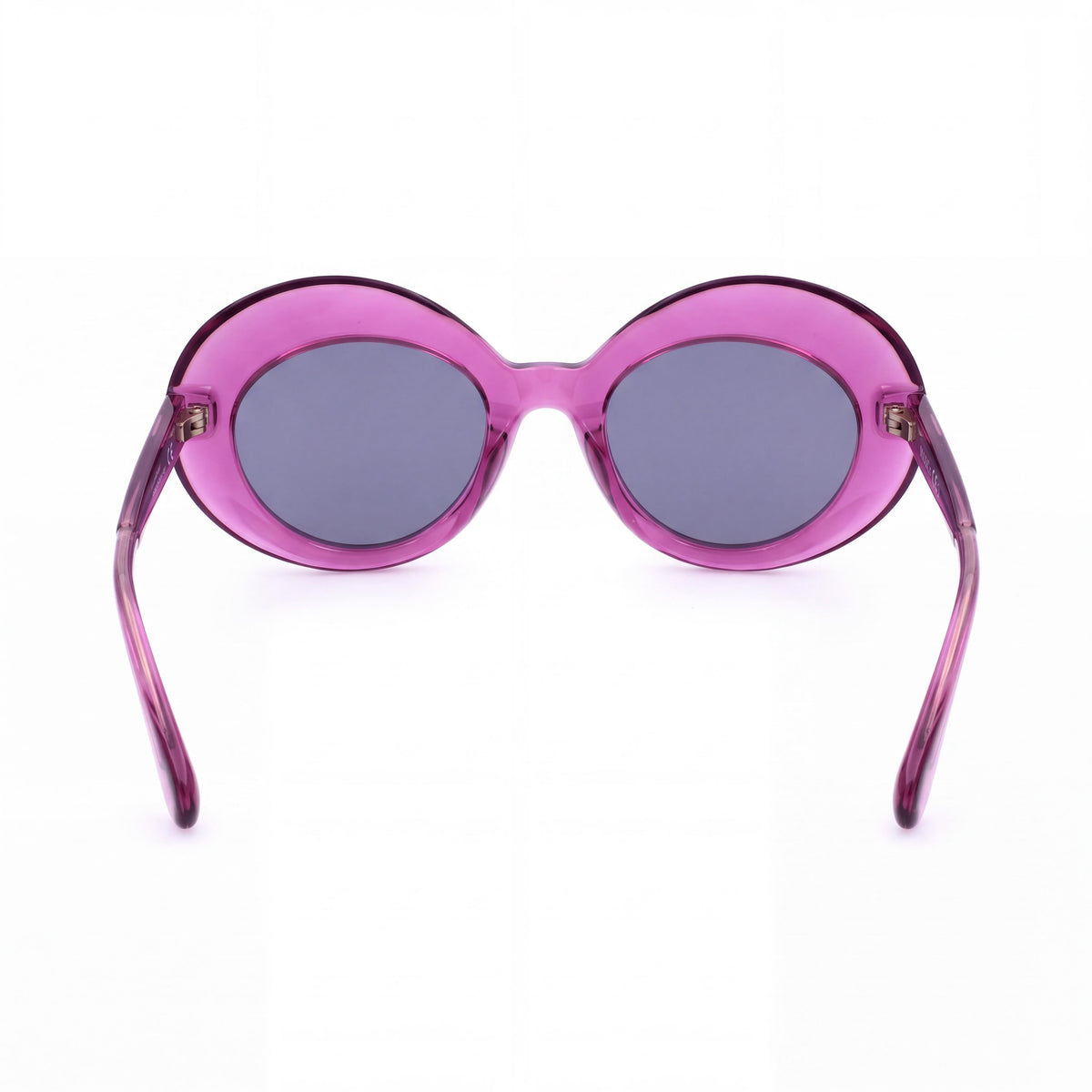 Max & Co. Casual Women's Transparent Shiny Pink Injected Plastic Gradient Grey UV Sunglasses 52mm, Photo 3