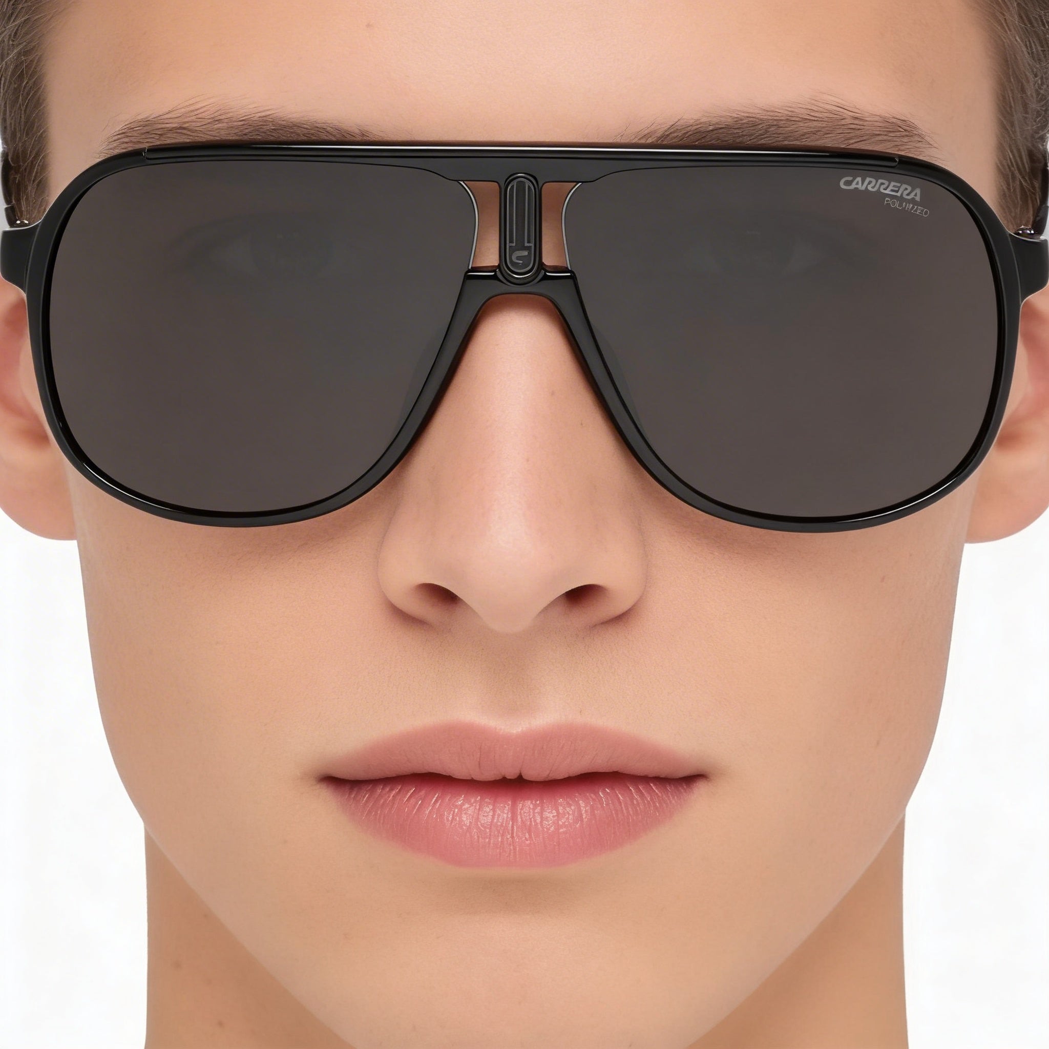 Carrera 1047/S Unisex Black Polyamide Sunglasses with Grey Polarized Lenses & UV Protection 62mm, Photo 4