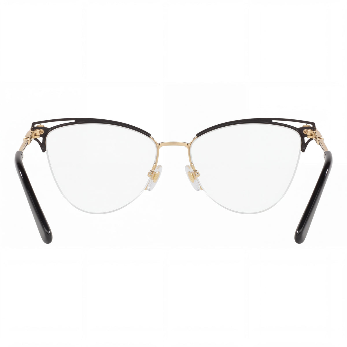 Gafas Versace Ve 1280 para mujer, de metal dorado y negro, estilo ojo de gato, 55 mm, Photo 3