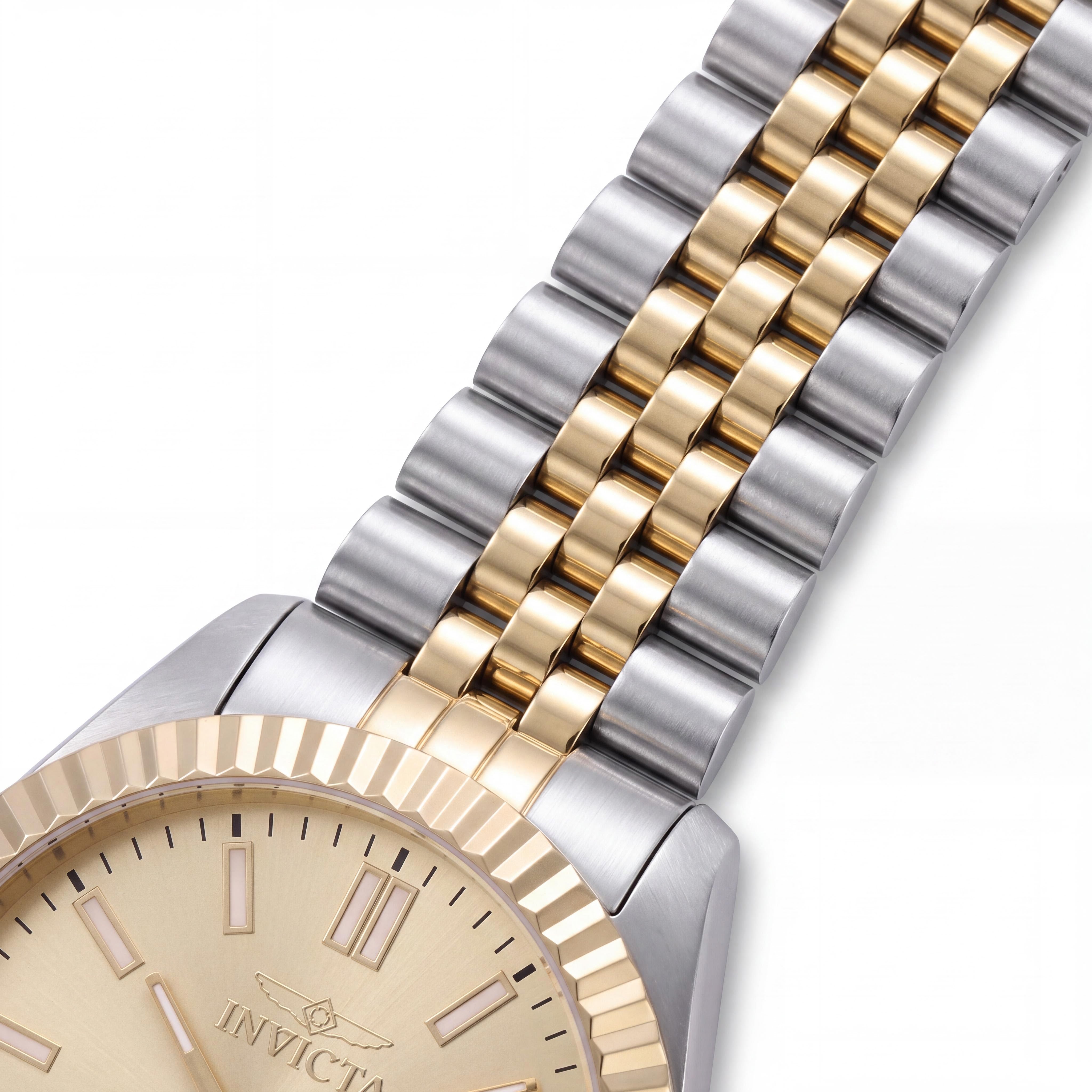 Invicta Specialty 47487 Unisex Classic Sport Quartz Stainless Steel Gold-Tone 5 Bar Water Resistant 43mm Watch, Photo 3
