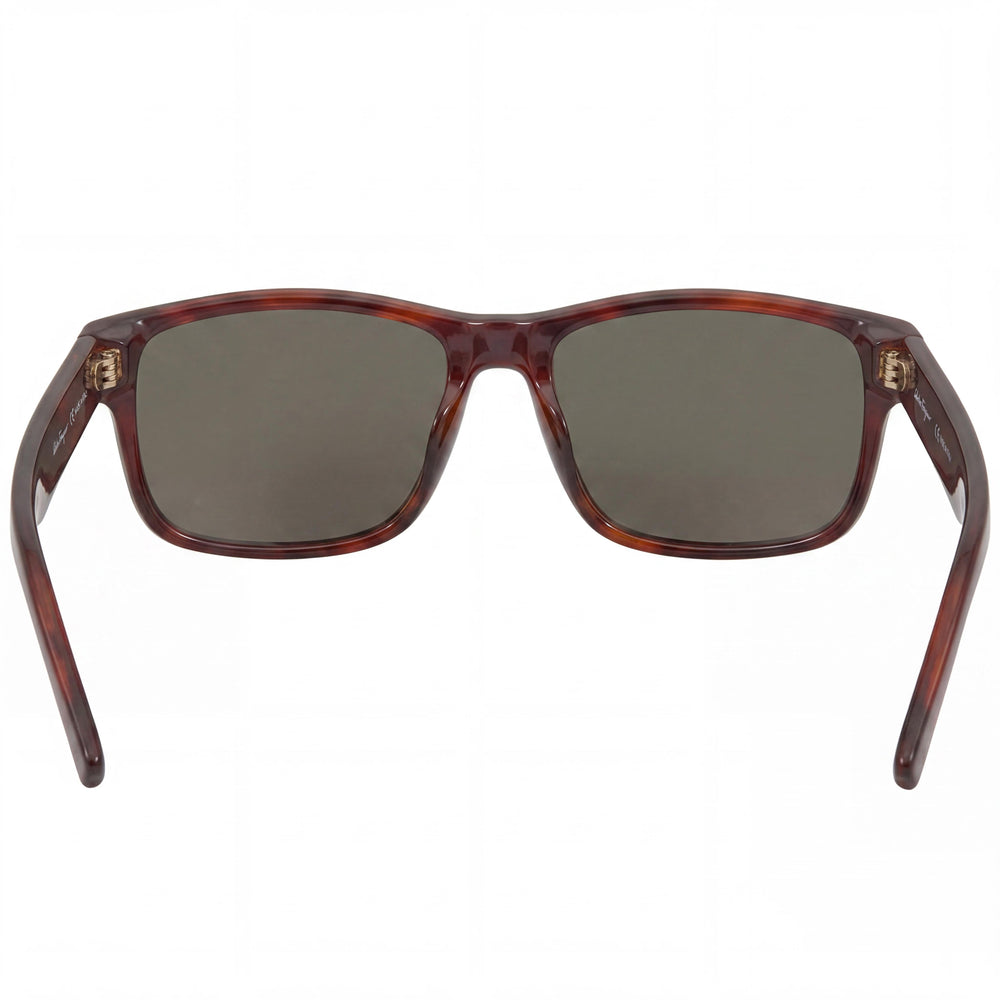 Ferragamo sf960s 214 Unisex Tortoiseshell Plastic Brown 100% UV Protection Sunglasses 58mm