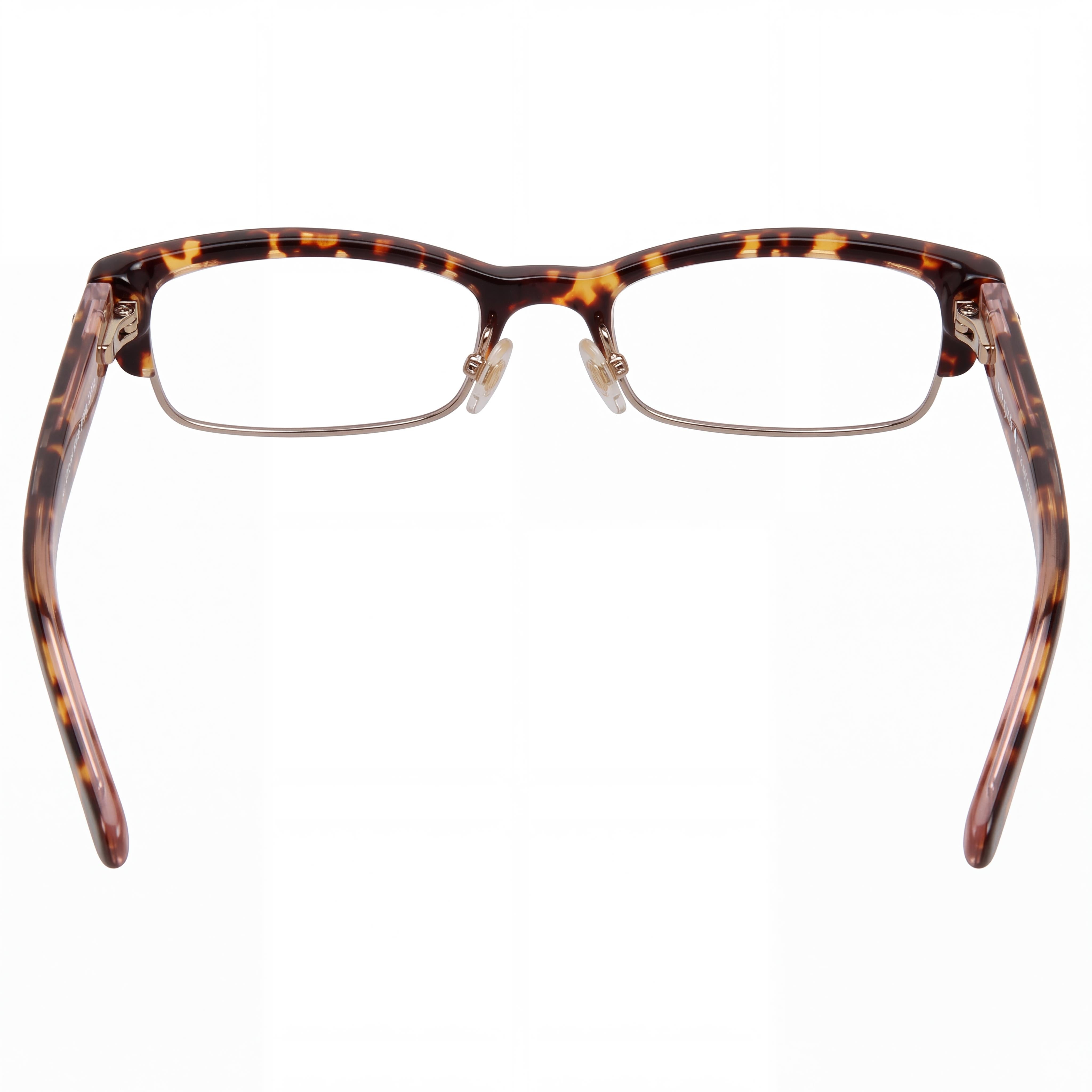 kate spade new york Joetta Montura completa rectangular de metal para hombre sin receta, Tortoise Blush 50mm, Photo 2