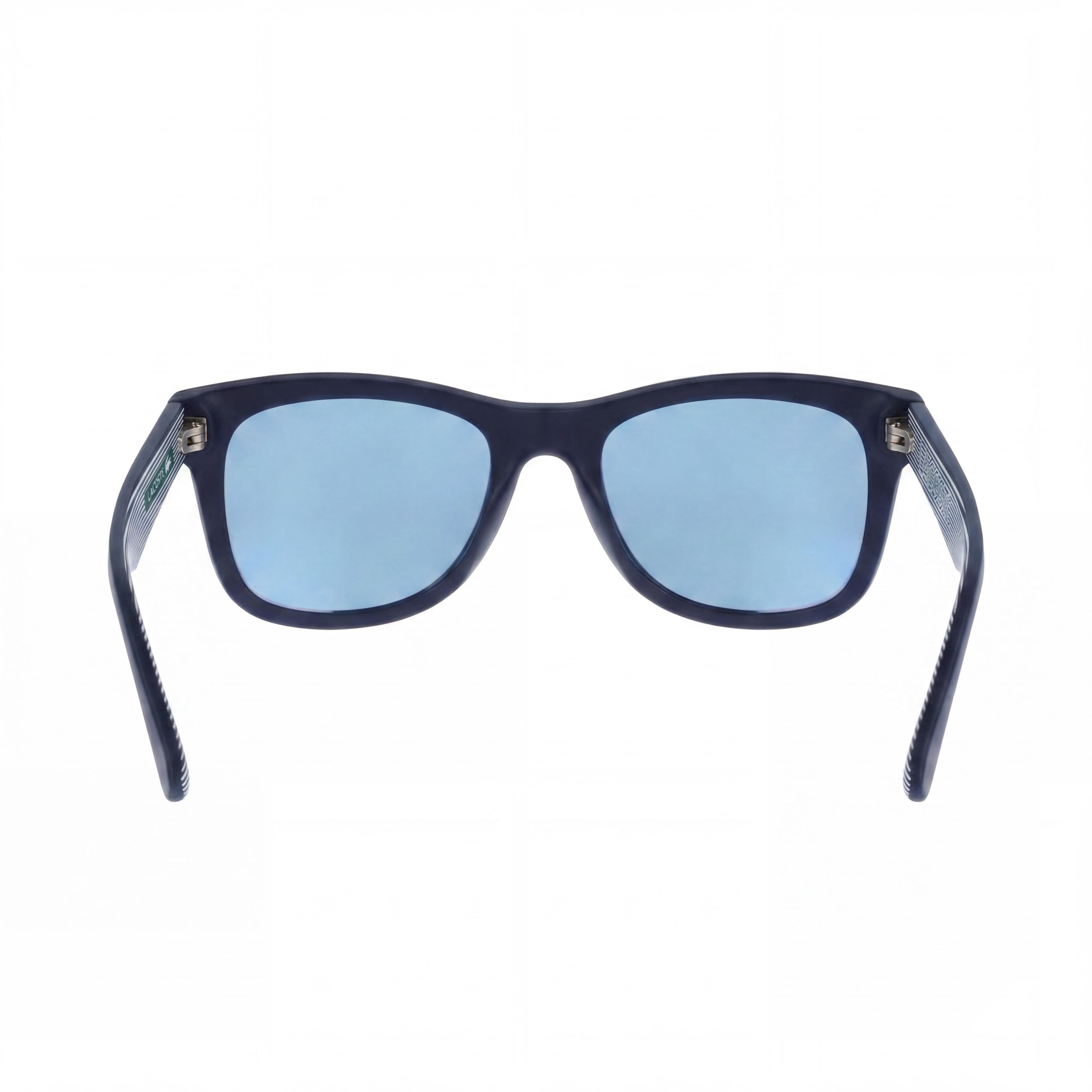 Gafas de sol Lacoste Classic unisex de plástico azul mate con protección UV y antirreflejos, talla 53-20-140, Photo 4