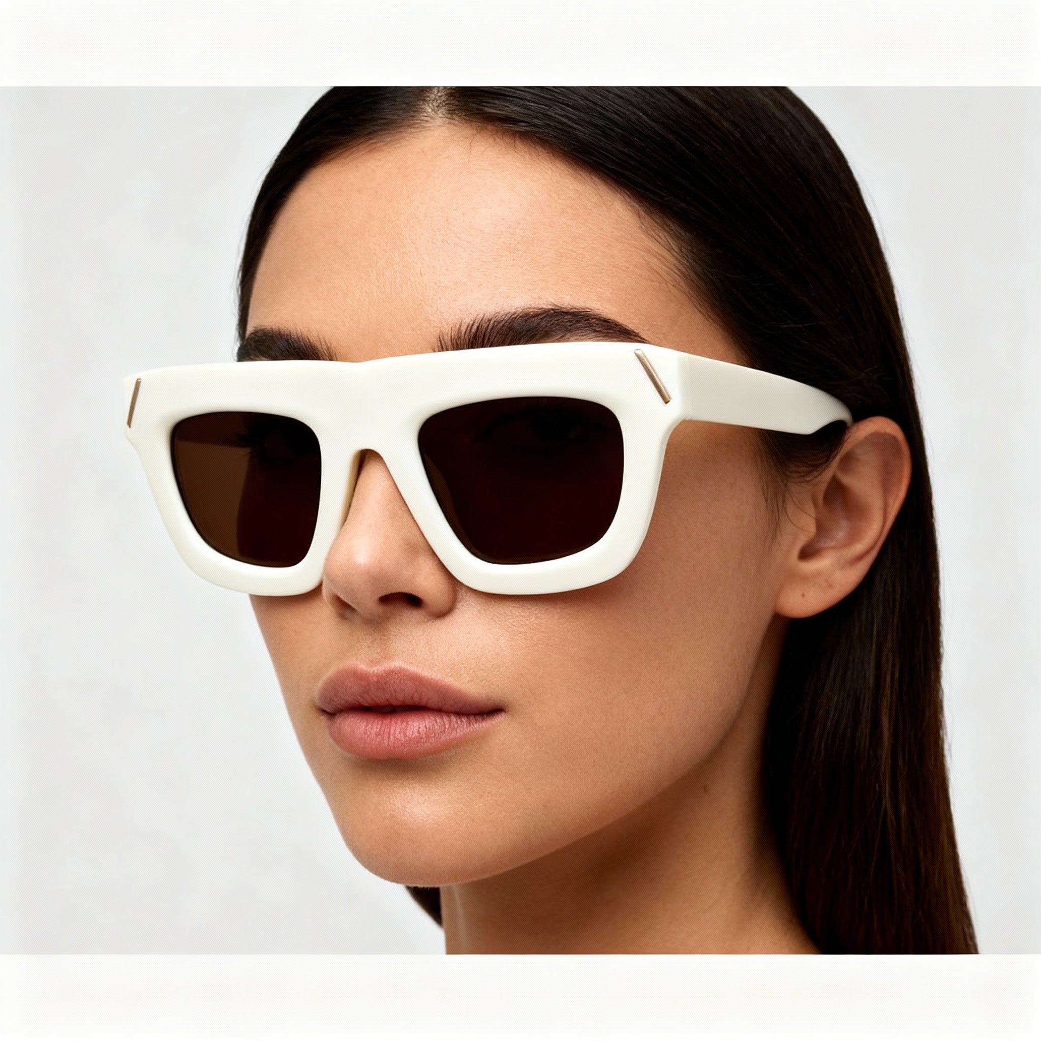 Victoria Beckham Modern Women's Alloy Steel Frame Eyewear, Ivory Non-Polarized Polycarbonate Lenses 51mm, Photo 4