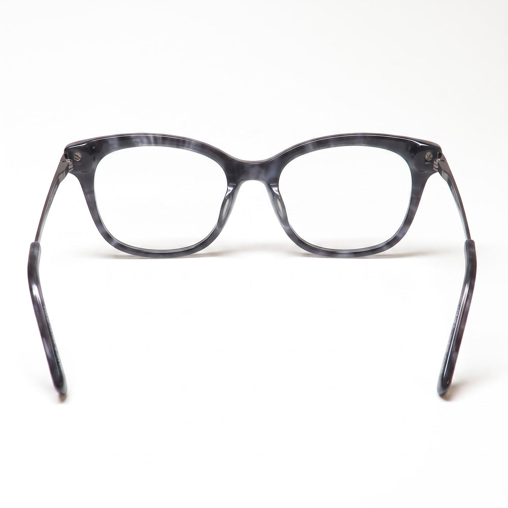 Jones New York J233 Petite Women's Navy Plastic Eyeglasses Frames with Polycarbonate Clear Demo Lenses 48-16-135