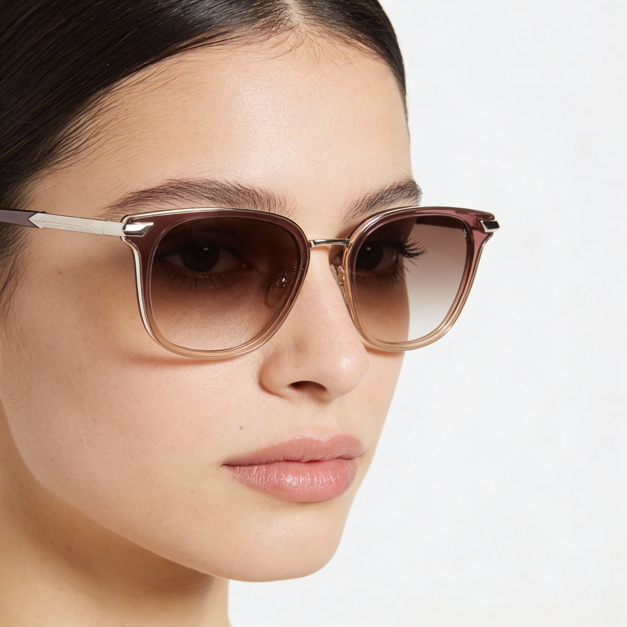 rag & bone Casual Women's Sunglasses with Violet Metal Frame and Blue Non-Polarized Lenses 52mm, Photo 5