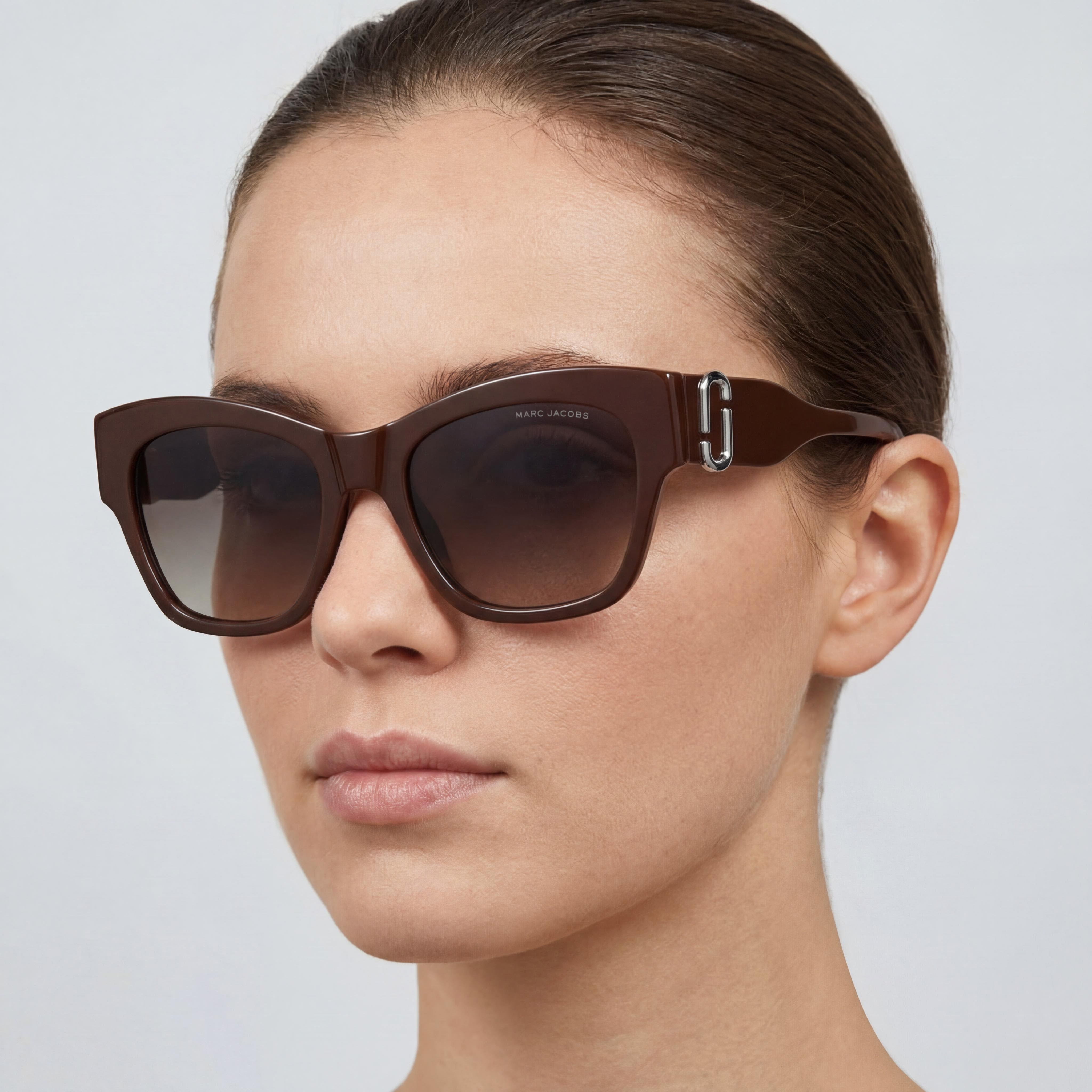 Marc Jacobs Marc 762/S Women's Sunglasses, Brown Acetate Frame with Brown Lenses, 54mm Lens Width, 140mm Bridge Width, 19mm Temple Length, Photo 5