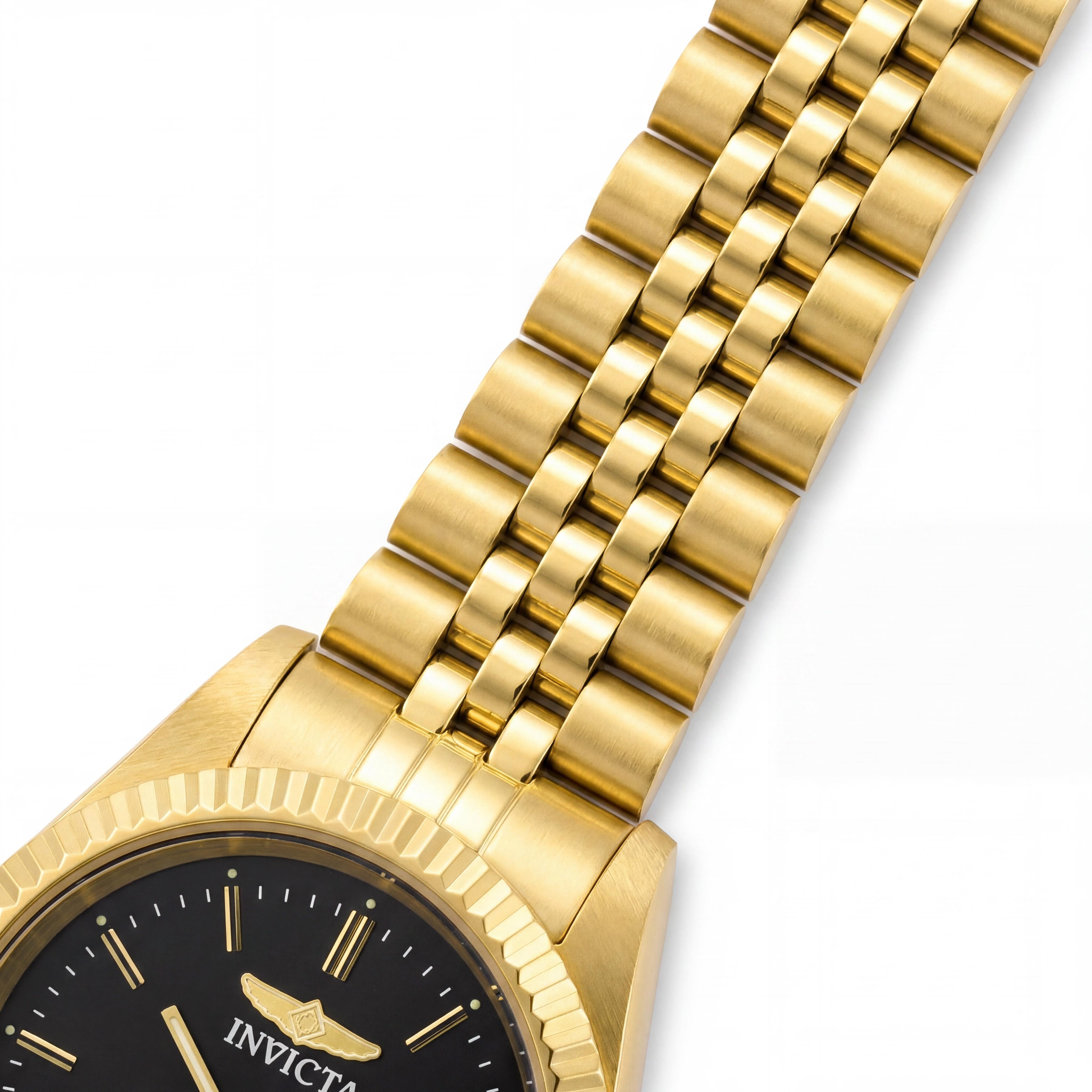 Invicta Specialty 29406 Unisex Gold Stainless Steel Black Dial Quartz Movement Water Resistant Watch 36mm, Photo 3