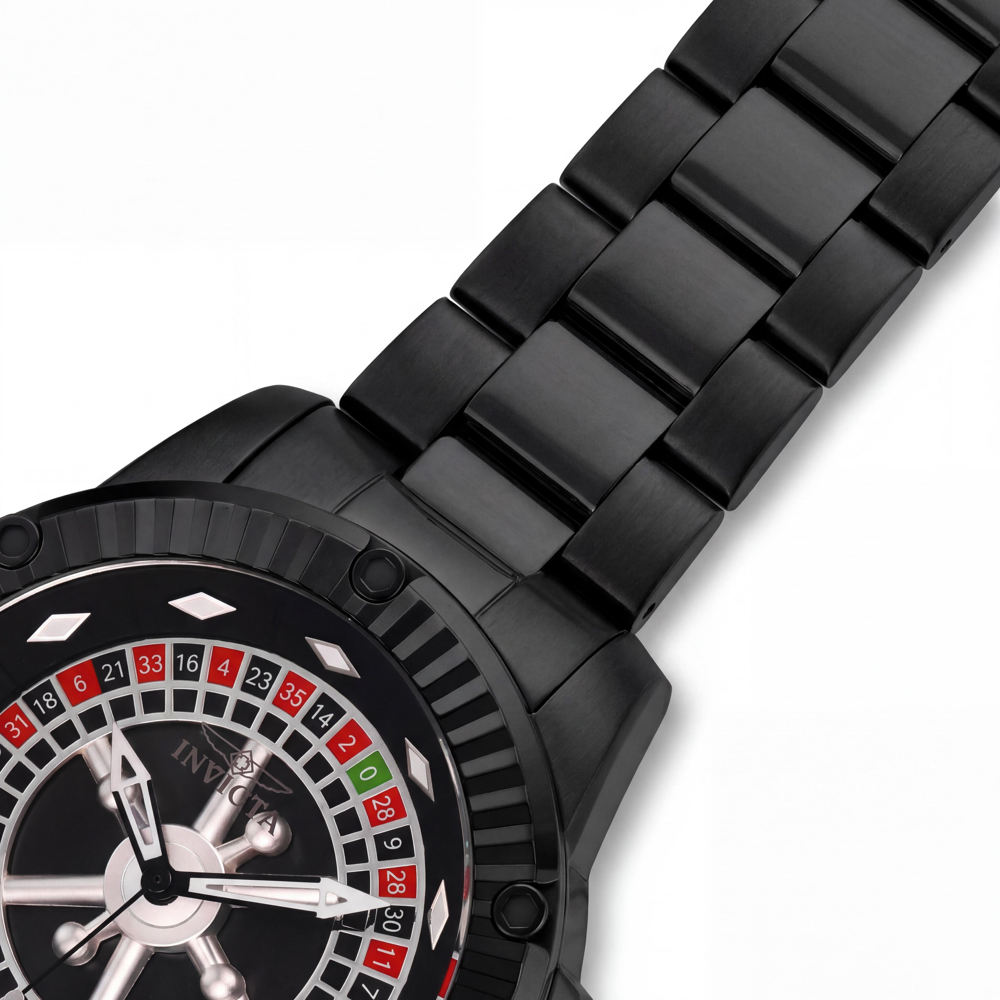 Invicta Specialty Casino 28712 Men's Automatic Black Dial Black-plated Stainless Steel Bracelet Watch 52mm Water Resistant, Photo 3