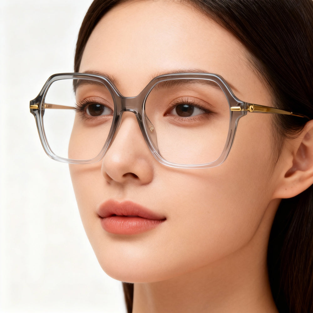 Gafas de vista Carrera 3032 para mujer, estilo casual, con montura de acetato y cristales en gris degradado, talla 54-16-140