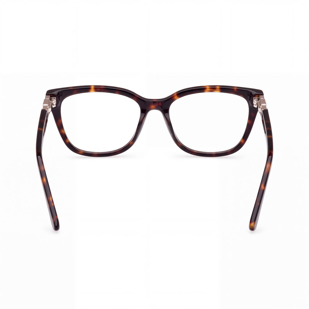 GUESS Casual Women's Dark Havana Plastic Frame with Acetate/Alloy Metal Non Polarized Lenses 53mm