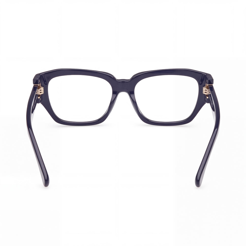 MaxMara Mm5182 Women's Sunglasses with Shiny Blue Plastic Frames and Polycarbonate Lenses, 52-16-140mm