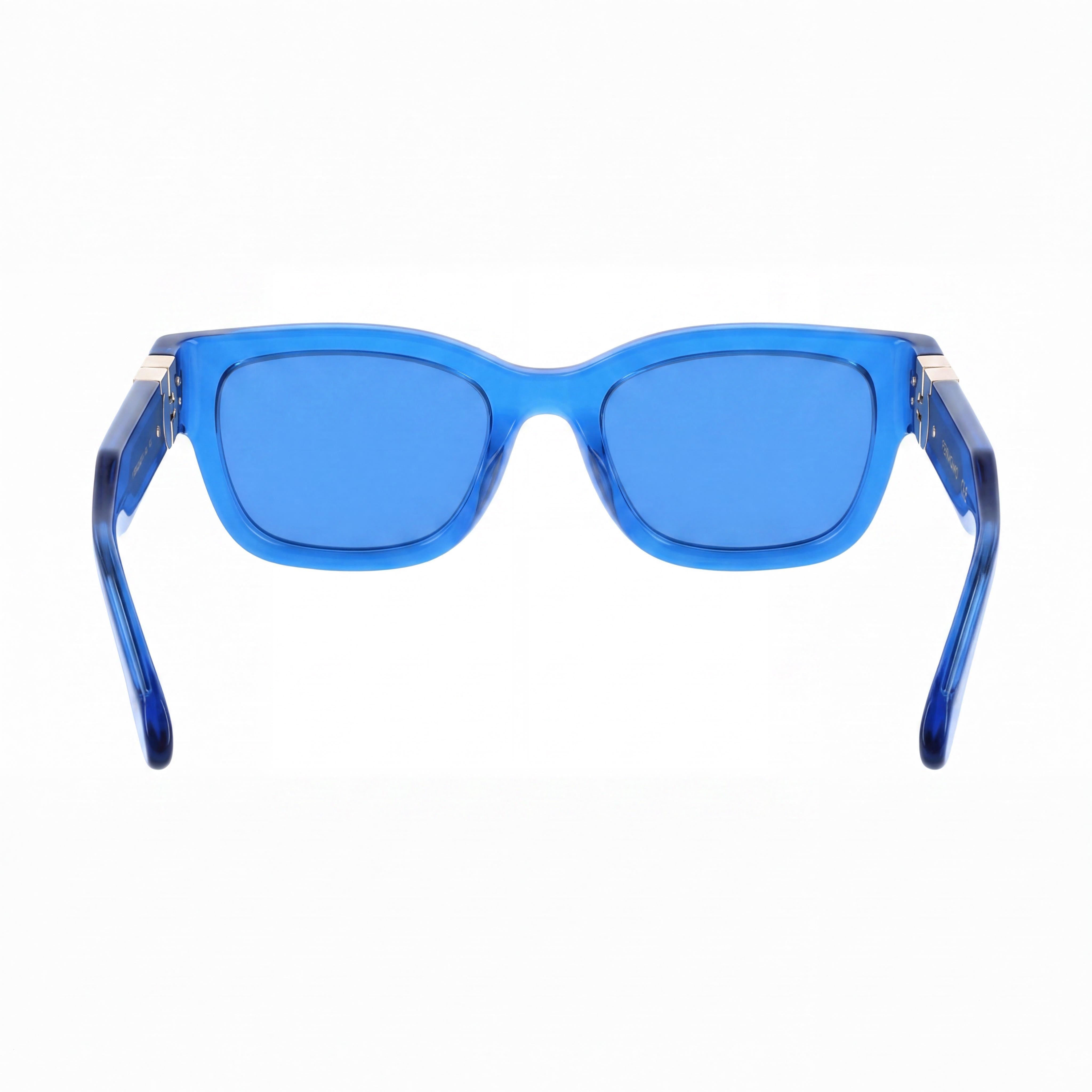 Ferragamo Sf2067s Women's Transparent Blue Acetate UV 400 Sunglasses 52mm, Photo 4