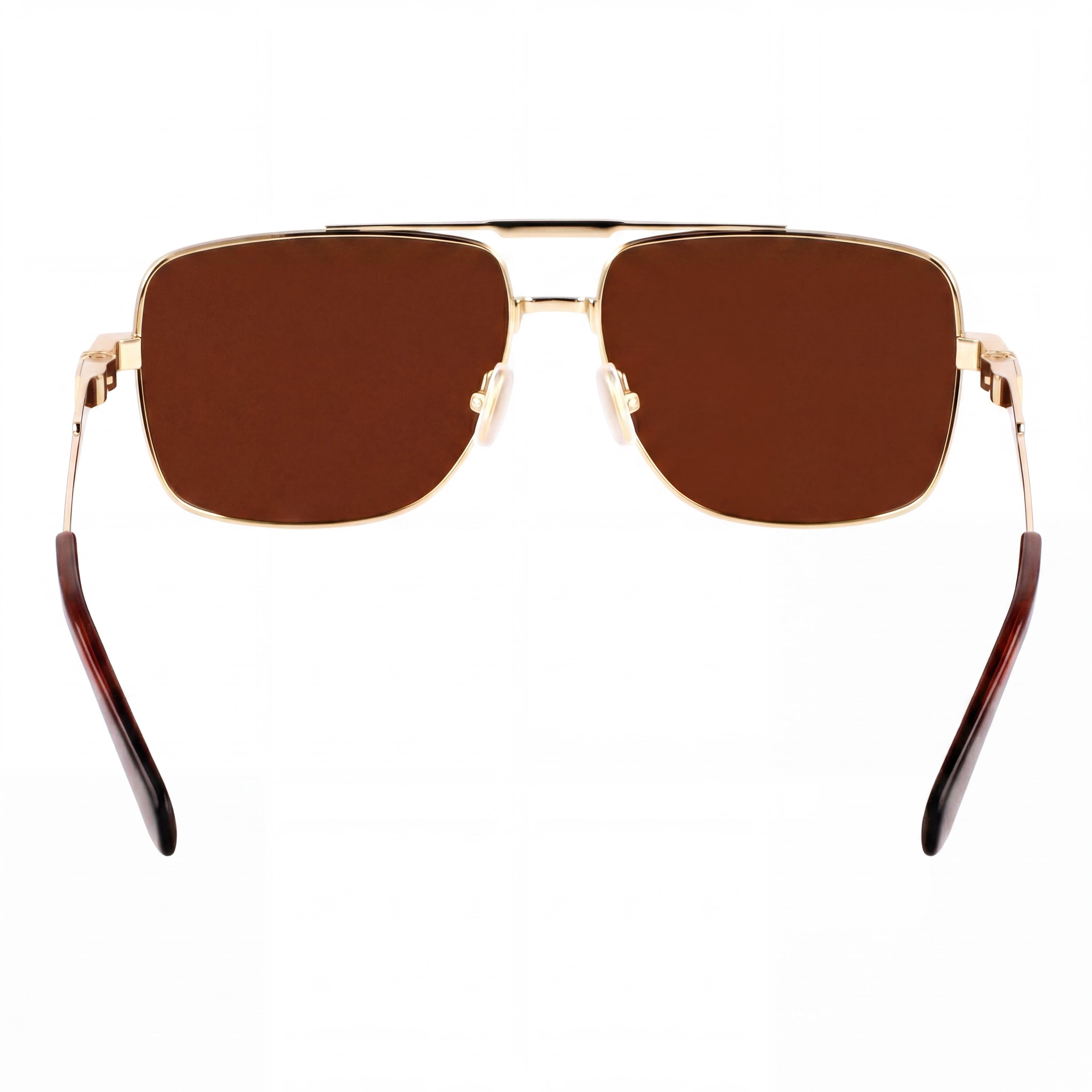 Ferragamo Sf318sp Unisex Gold Titanium Frame Eyewear with Non- Lenses, 60mm Lens Width, Photo 3