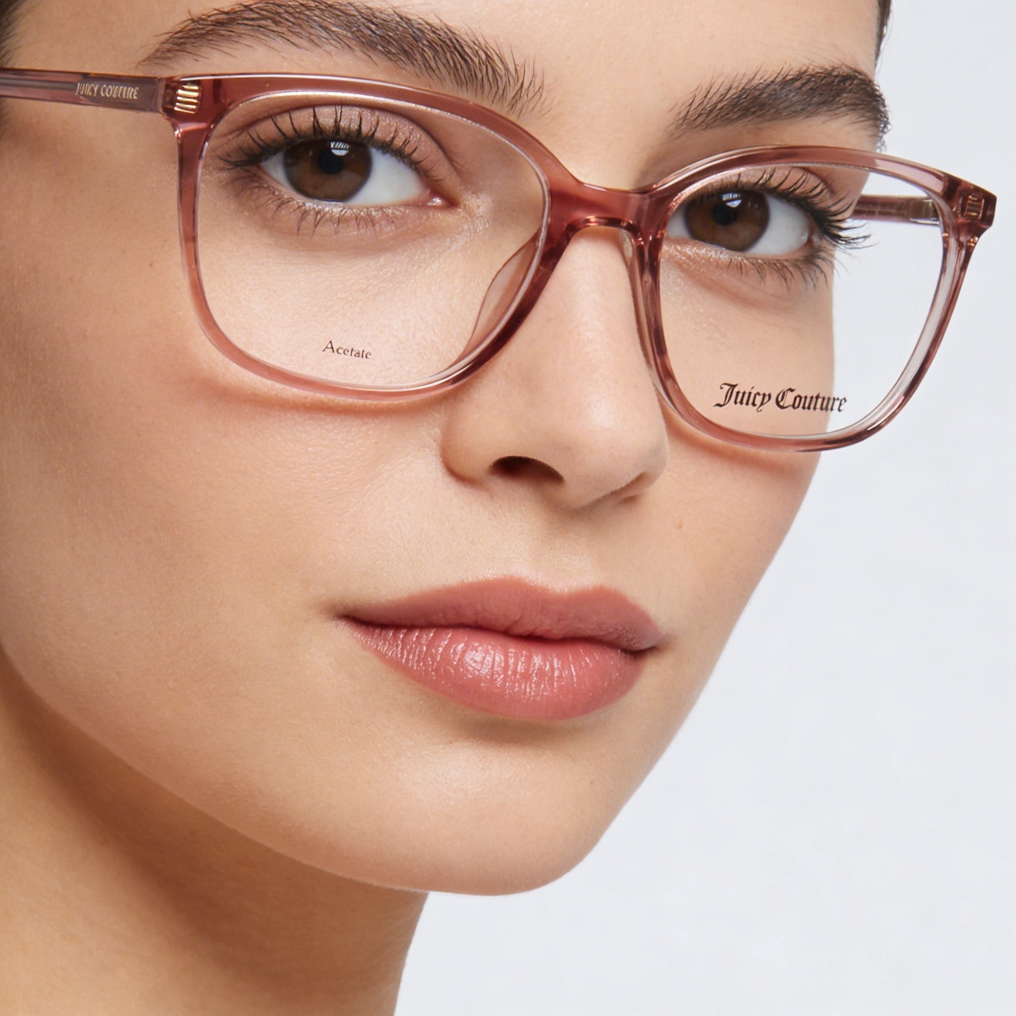 Juicy Couture JU 225 Crystal Pink Square Eyeglasses for Women, 52mm, Photo 3