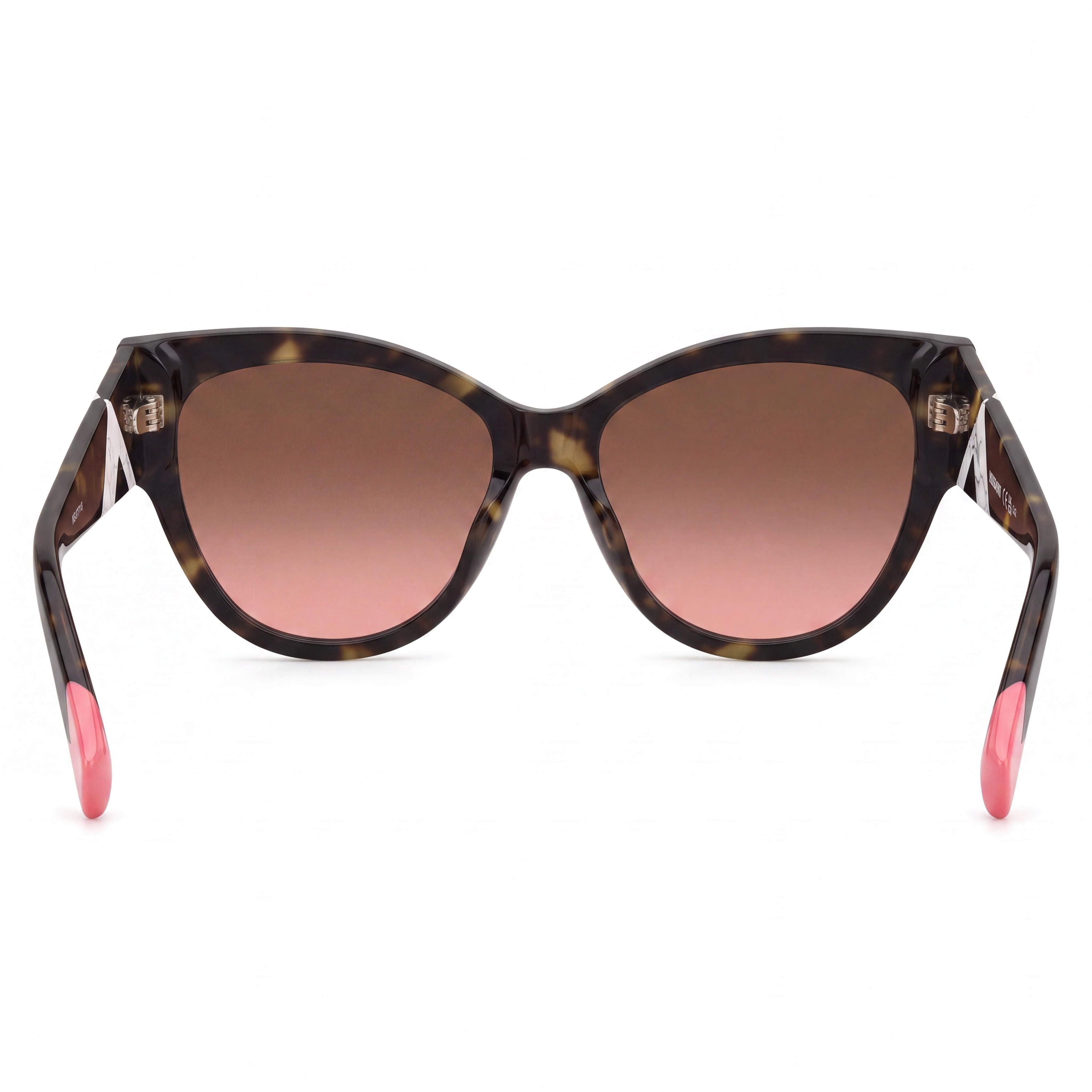 Gafas de sol M Missoni casual para mujer con montura de acetato color habana, lentes no polarizadas marrones con degradado rosa, 57mm, Photo 3