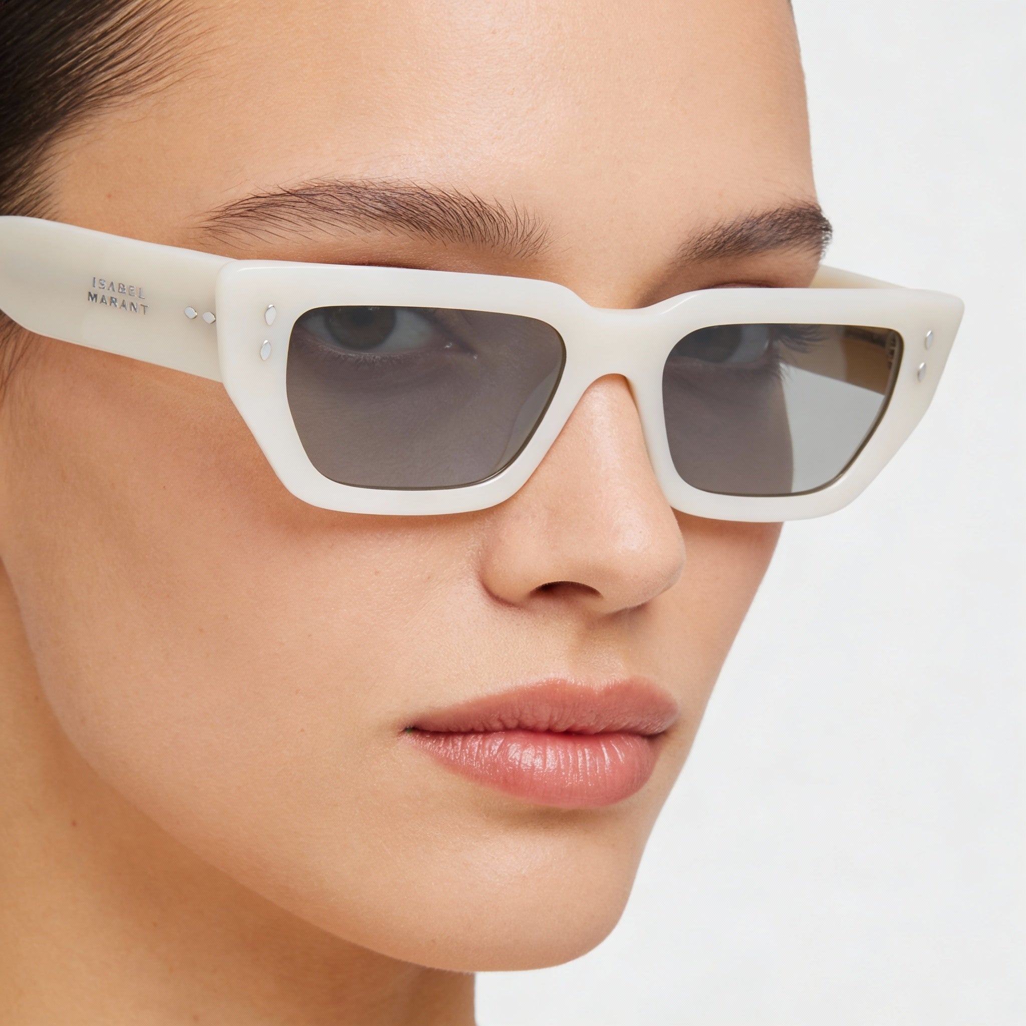 Gafas de sol Isabel Marant para mujer, modernas, de acetato, color gris marfil, con protección UV, no polarizadas, de 54 mm, Photo 5